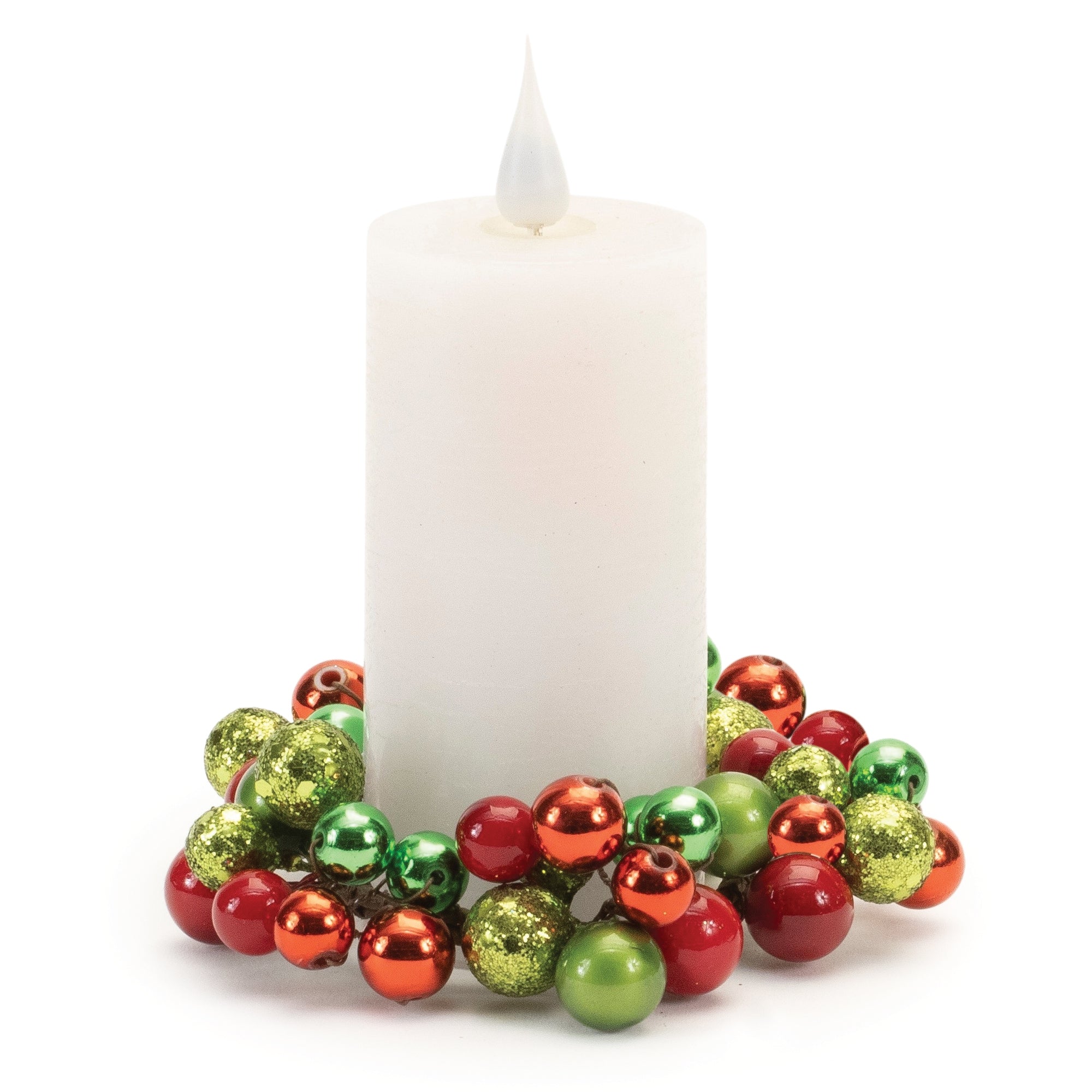 Ornament Candle Ring 4.5"D Foam/Wire (Fits a 2" Candle)