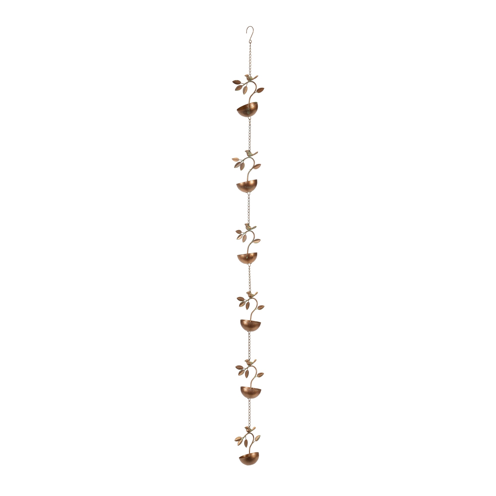 Bird Rain Chain 70”L Iron