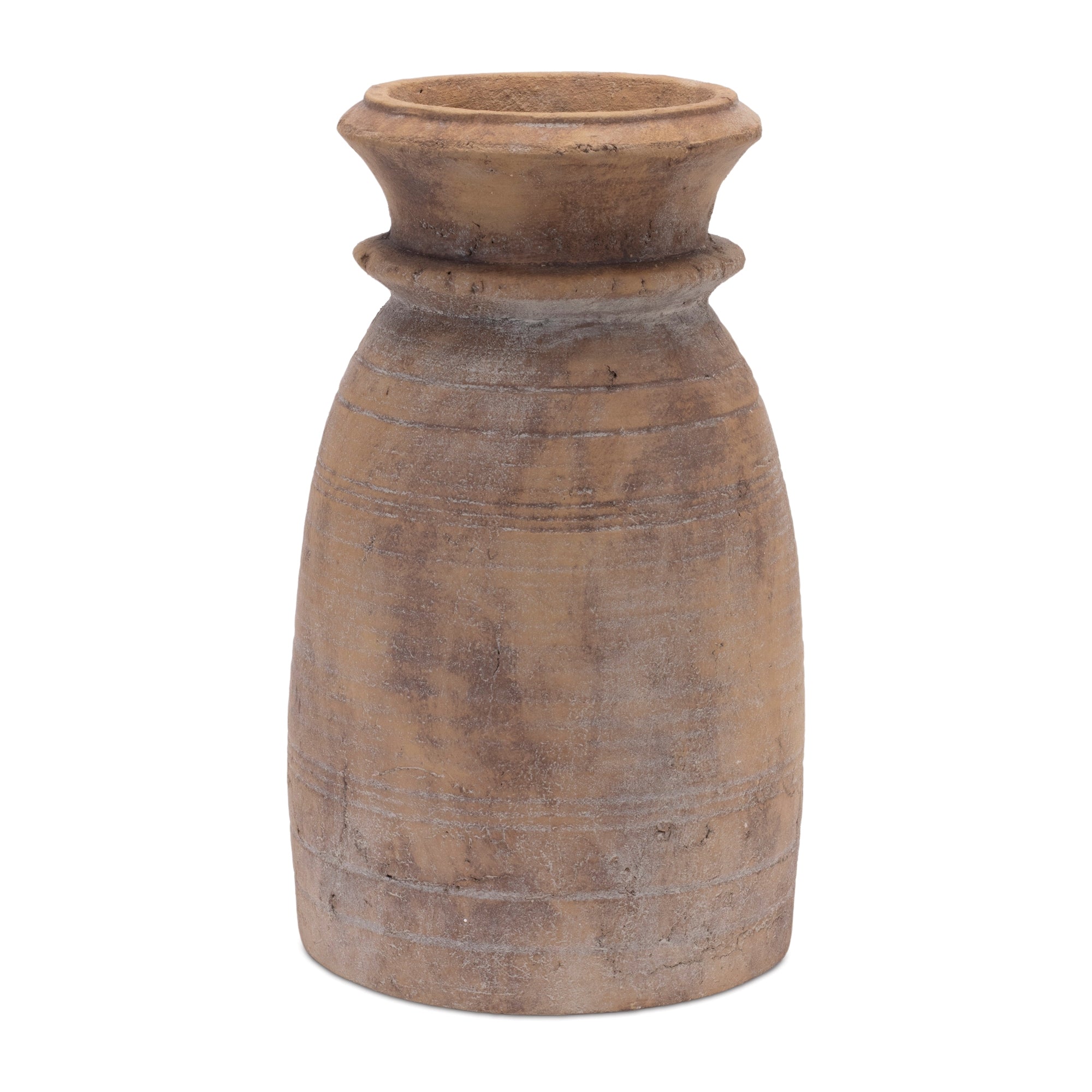 Vase 8"D x 13"H Terra Cotta