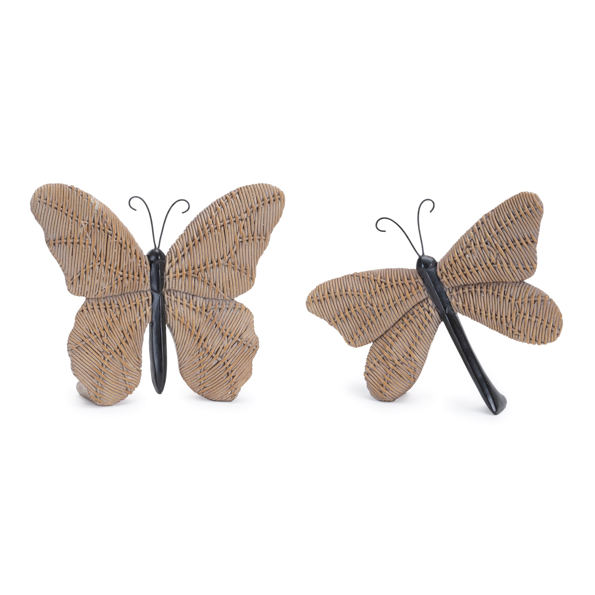 Butterfly and Dragonfly (2 Asst) 6”H Resin/Metal