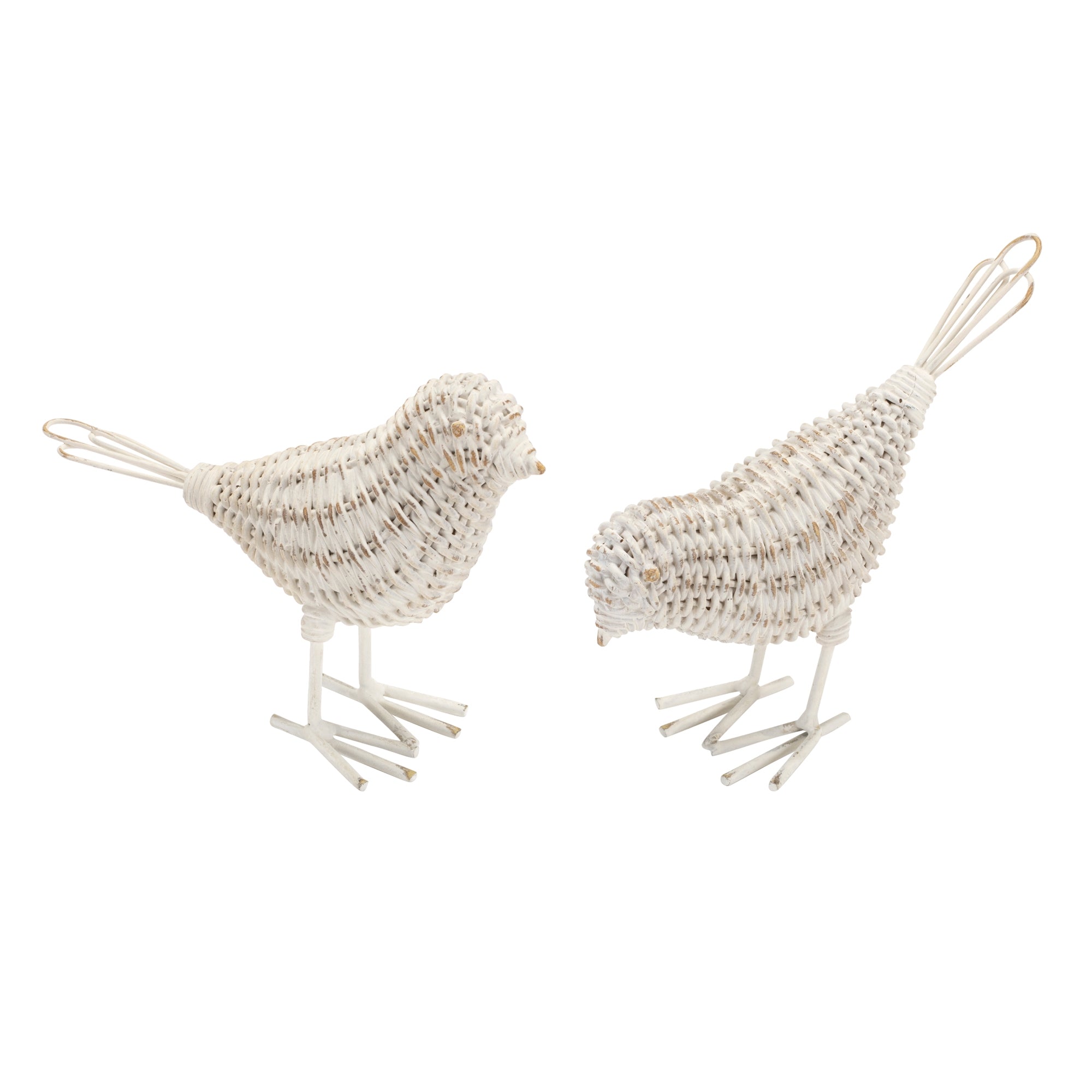 Bird (2 Asst) 4.5"H, 5.5"H Resin/Metal