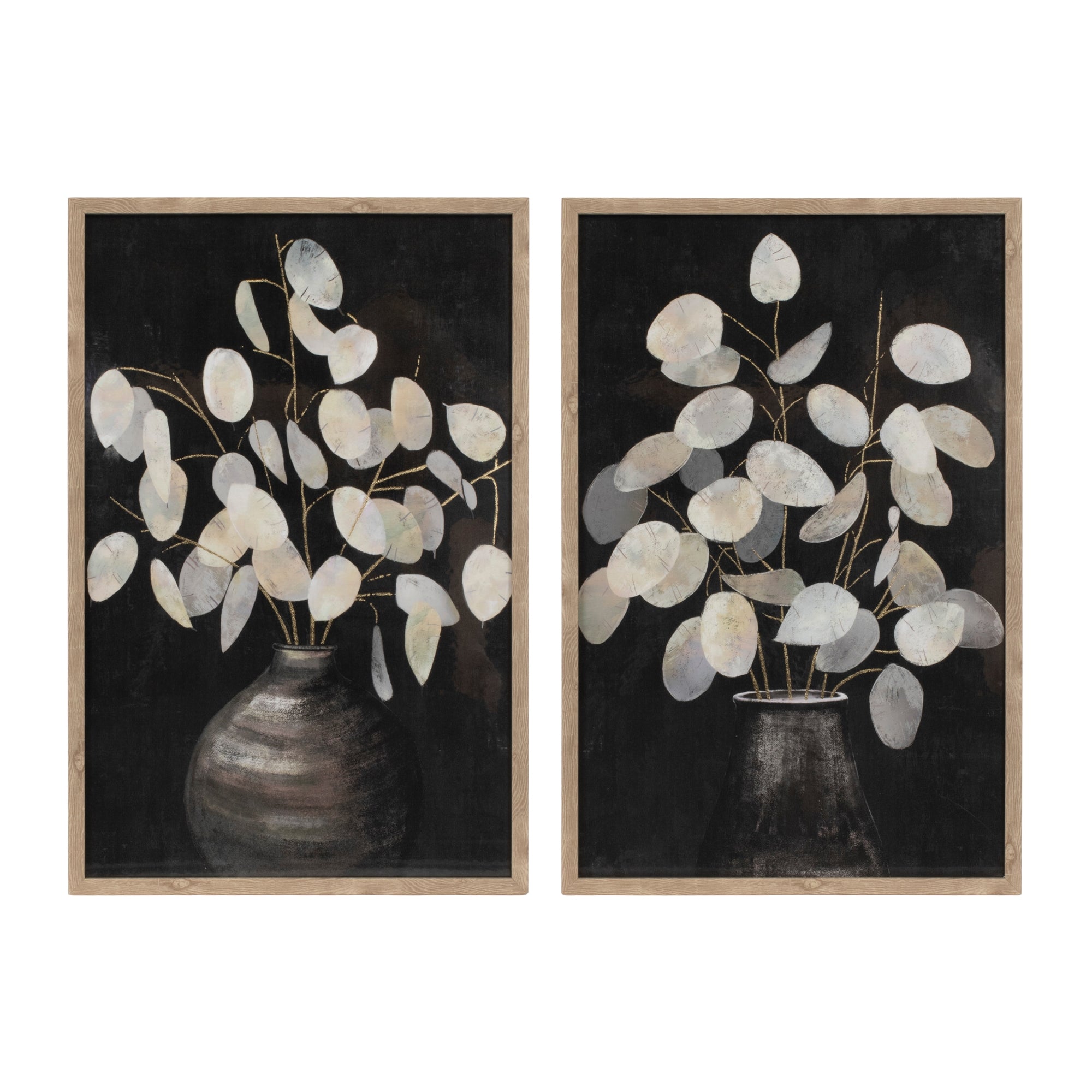 Eucalyptus Print (2 Asst) 16"L x 24"H Wood/