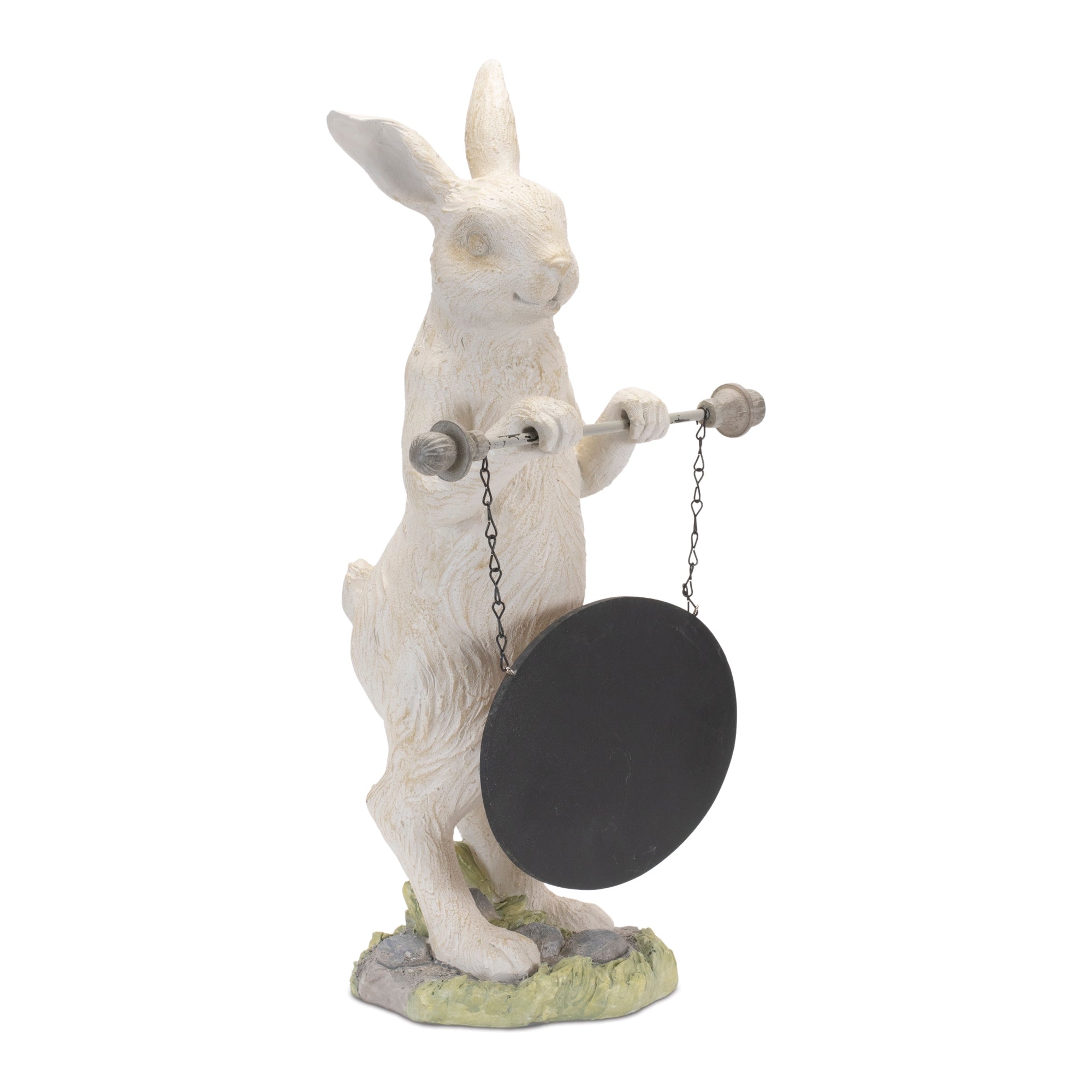 Rabbit w/Sign 19”H Resin