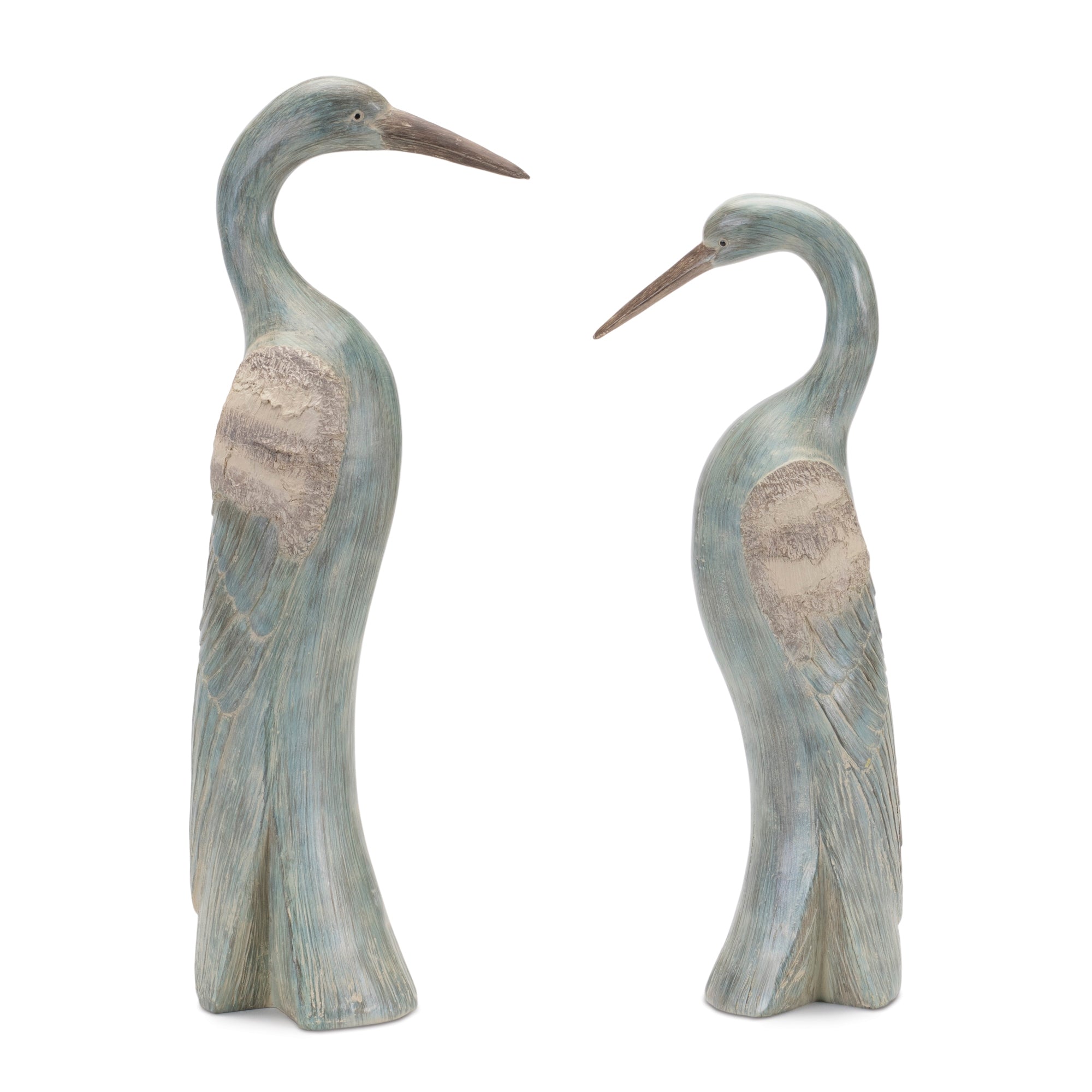 Crane (Set of 2) 13"H, 15"H Resin