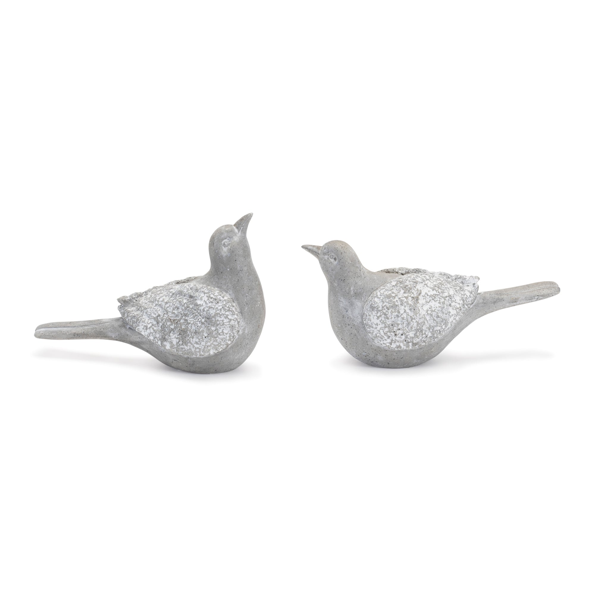 Bird (2 Asst) 5.5"L x 2.25"H, 5.75"L x 3.25"H Resin