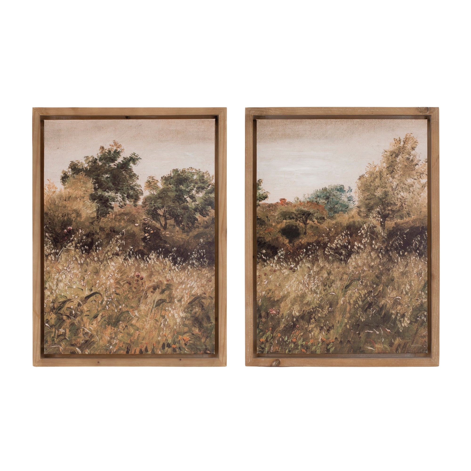 Landscape Print (2 Asst) 15.5"L x 21"H Wood/Canvas