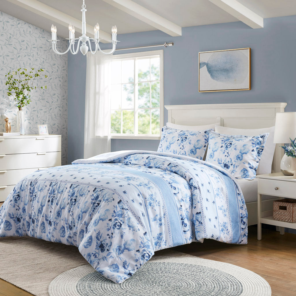 Christa Floral Print Duvet Cover Set