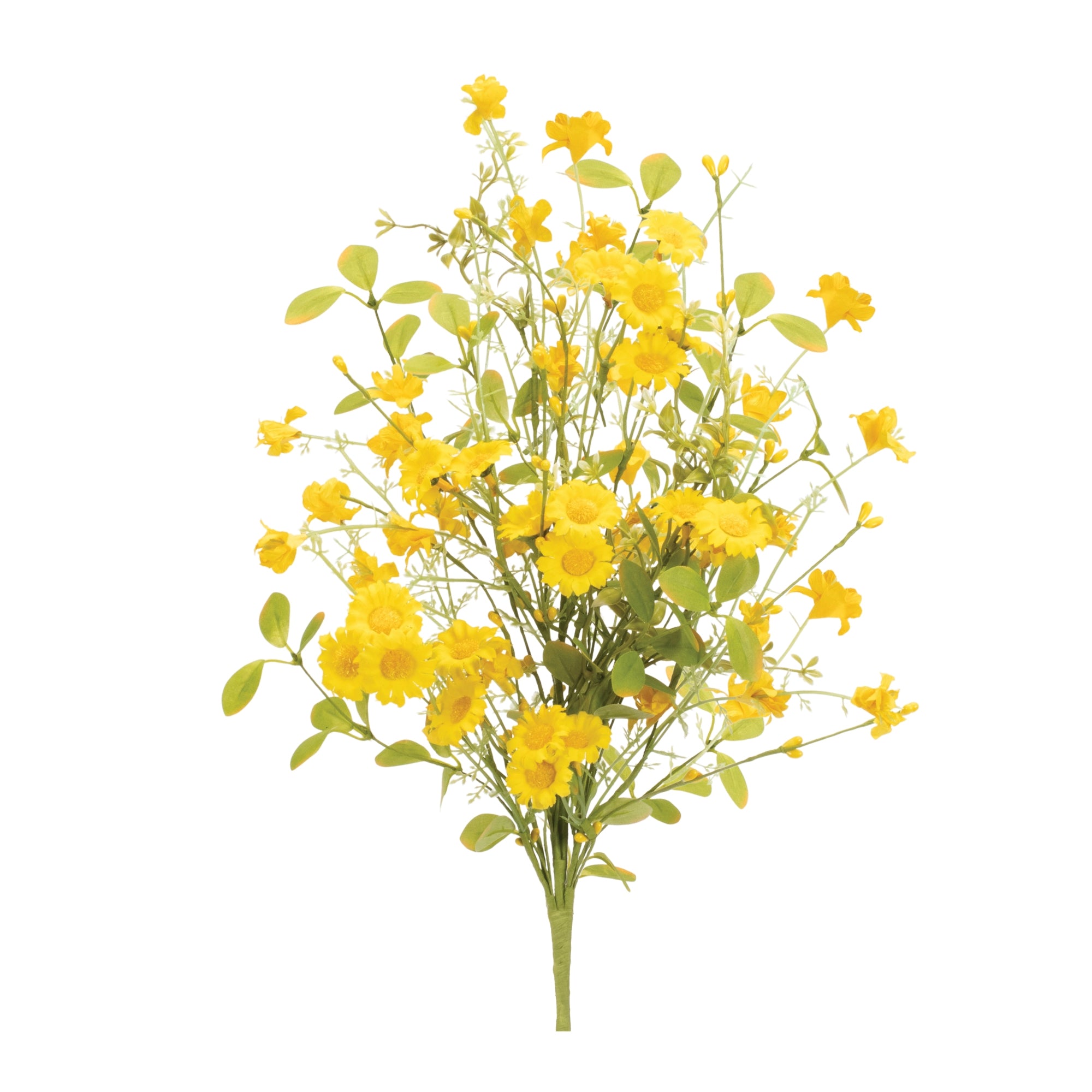 Floral Bush 18”H Polyester/
