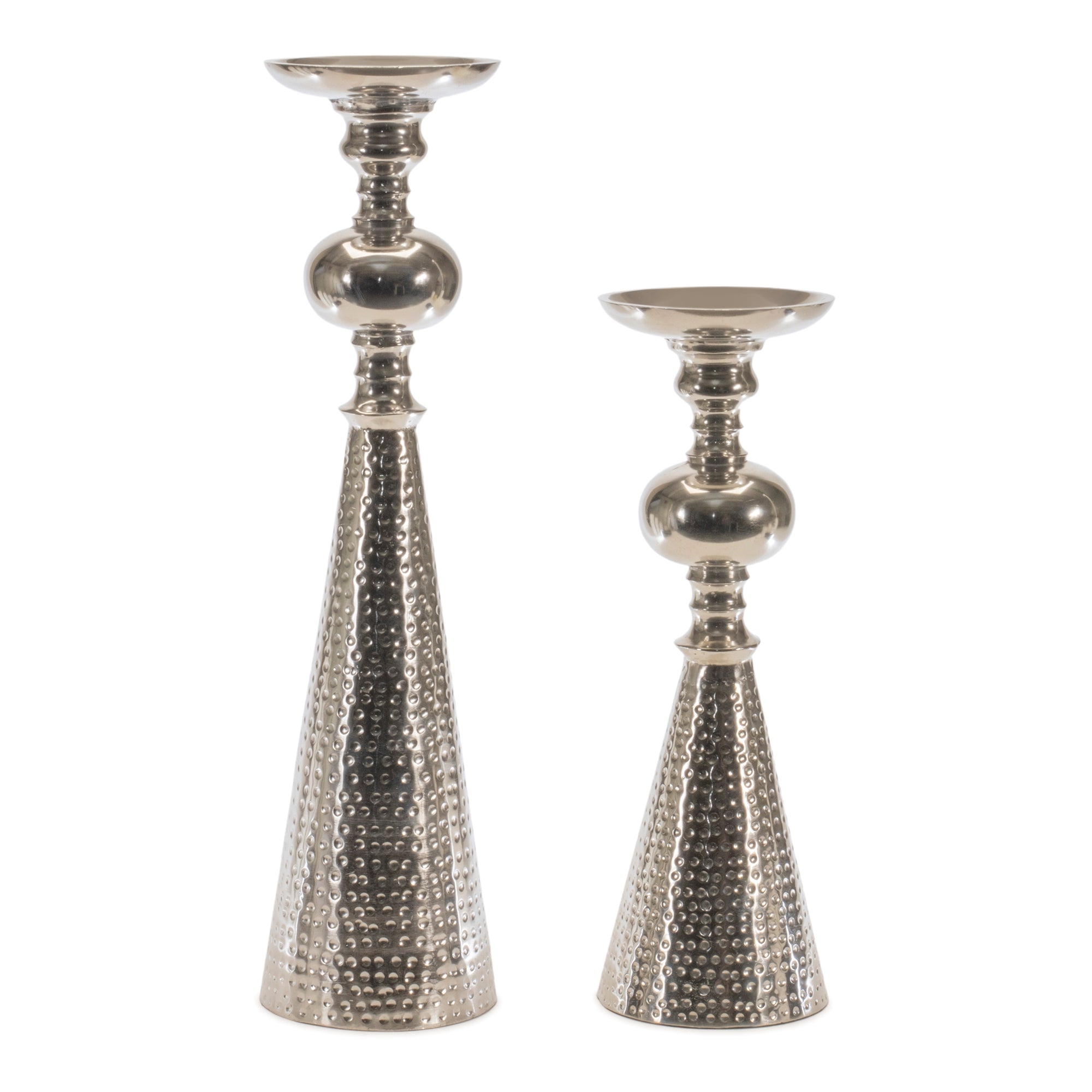 Candleholder (Set of 2) 15"H, 20"H Aluminum