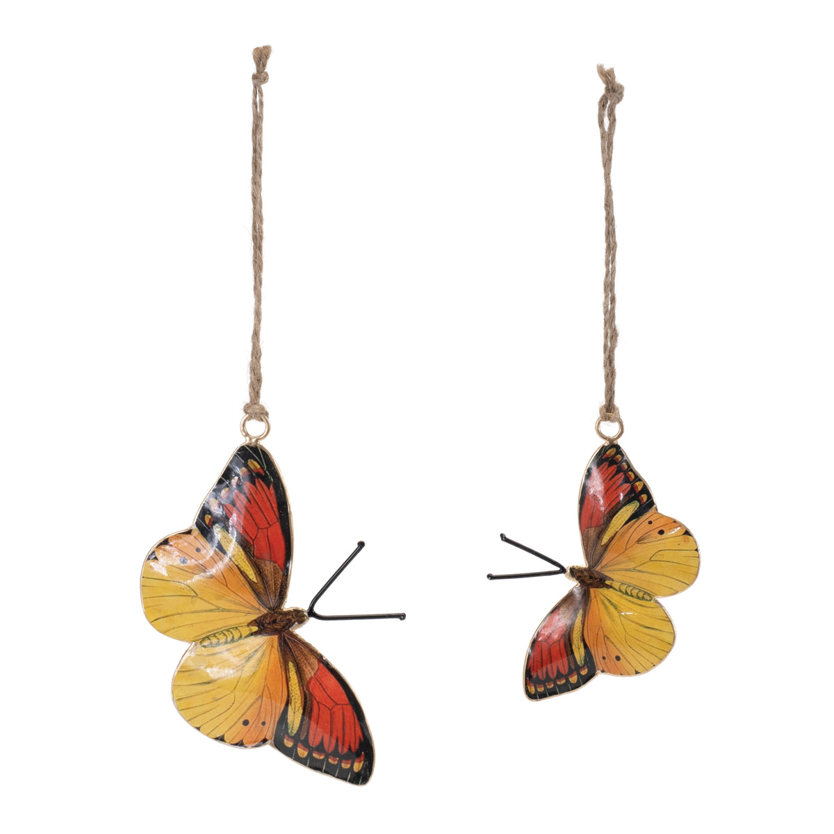 Metal Butterfly Ornament (Set of 12)