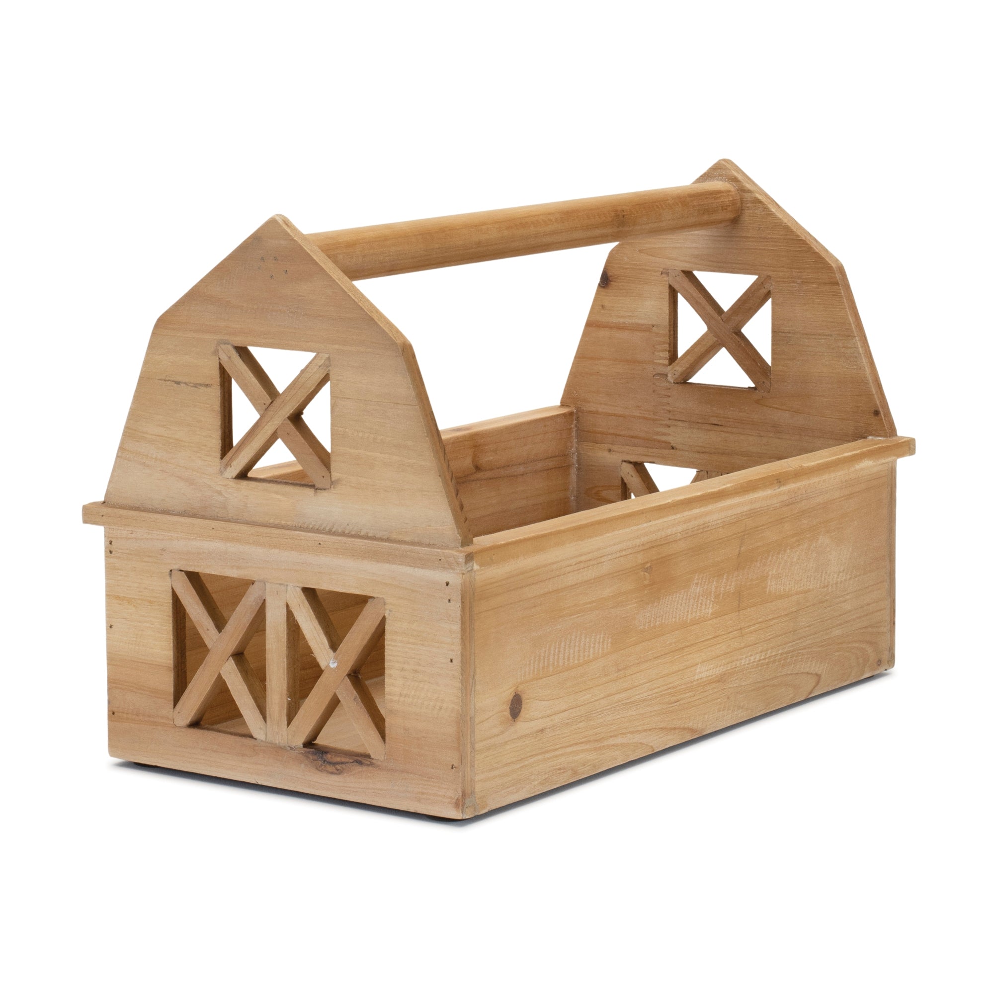 Barn Trug 15"L x 3.25"W x 10"H Wood/Wood