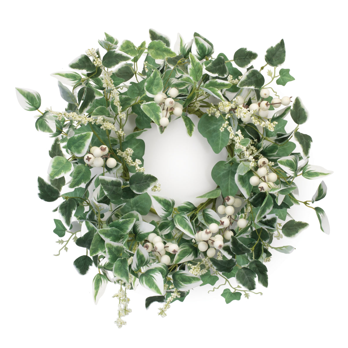 Mixed Foliage and Berry Candle Ring