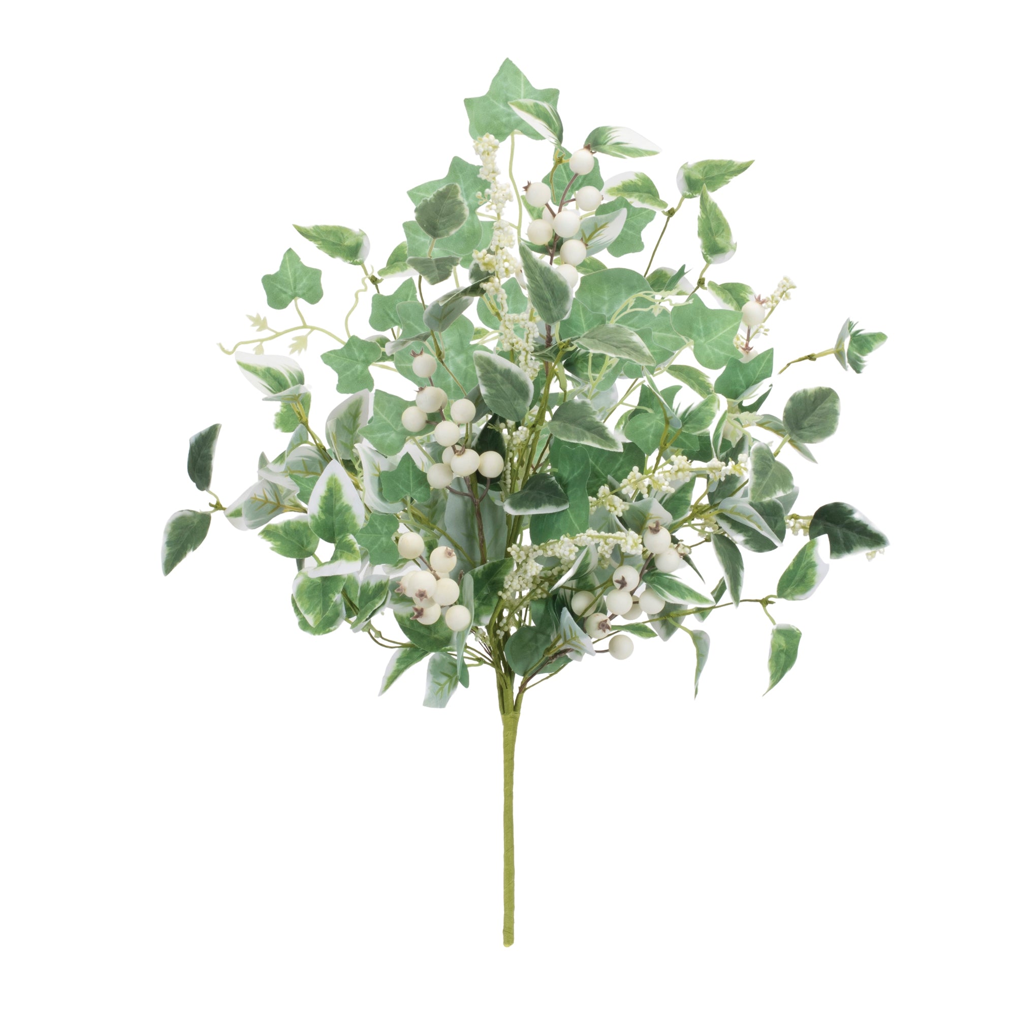 Mixed Foliage and Berry Bush 20”H Polyester