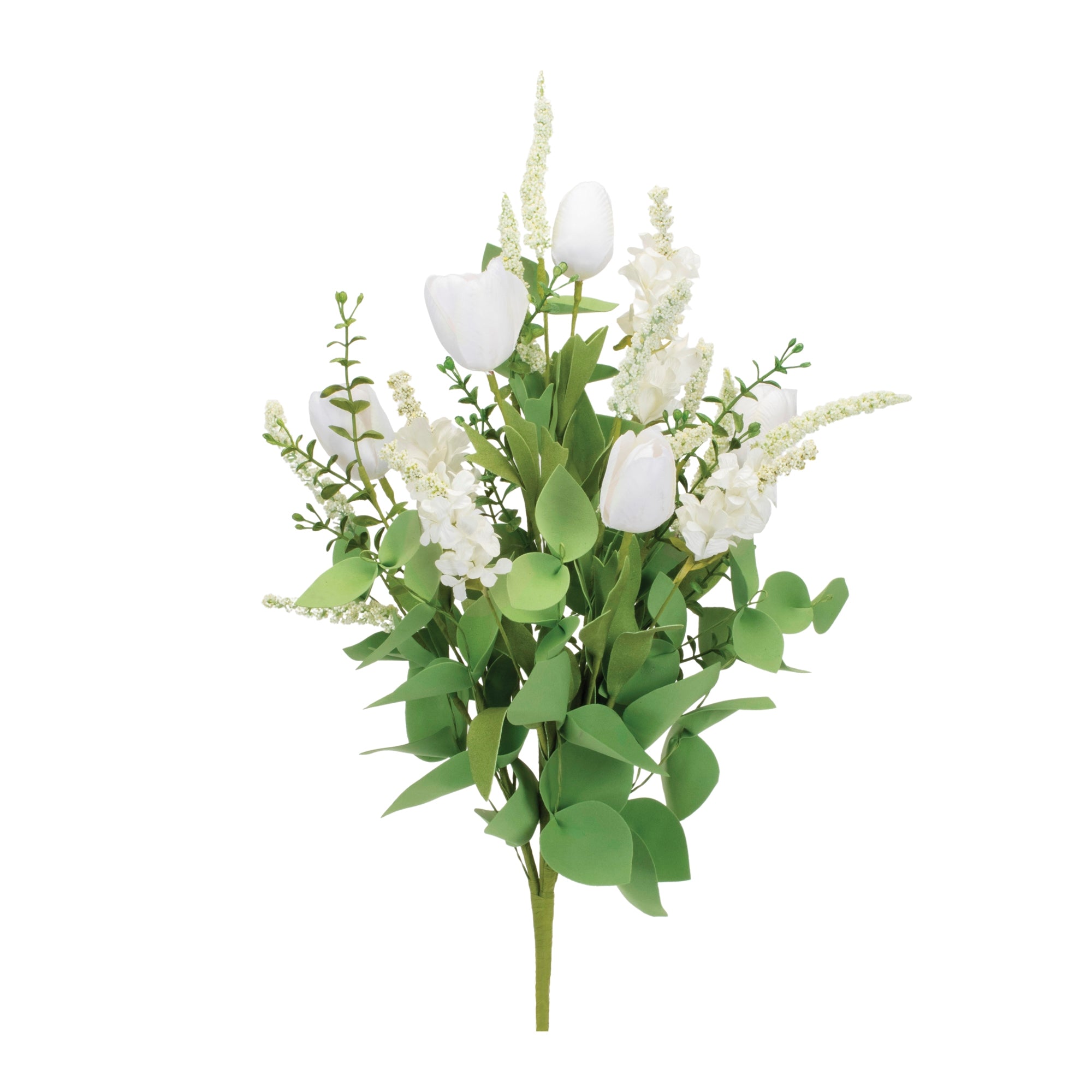 Mixed Tulip Bush 21”H Polyester/