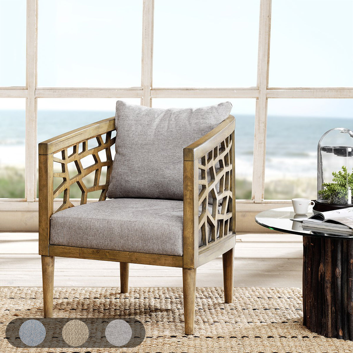 Crackle Low Profile Accent Chair