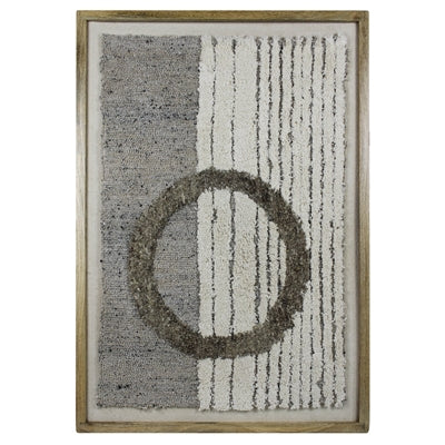 Tufted Wool Wall Hanging, Circle