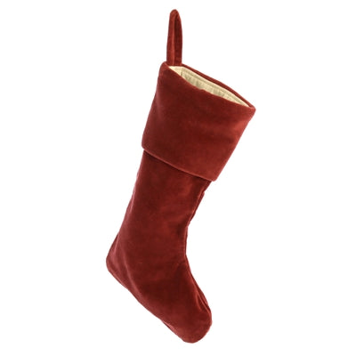 Velvet Stocking - Red - Red