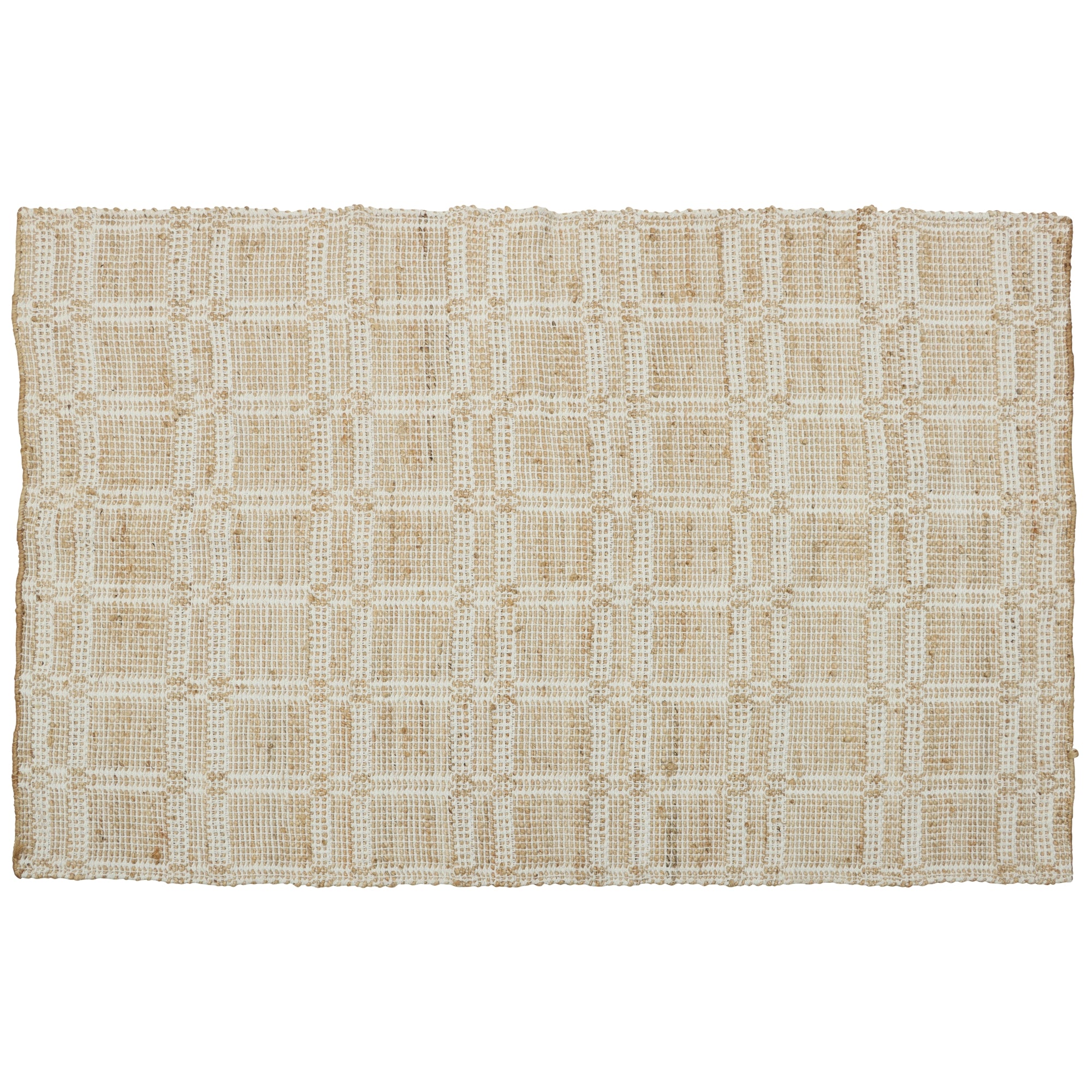 Casia Hemp & Cotton Rug, Grid 5x7