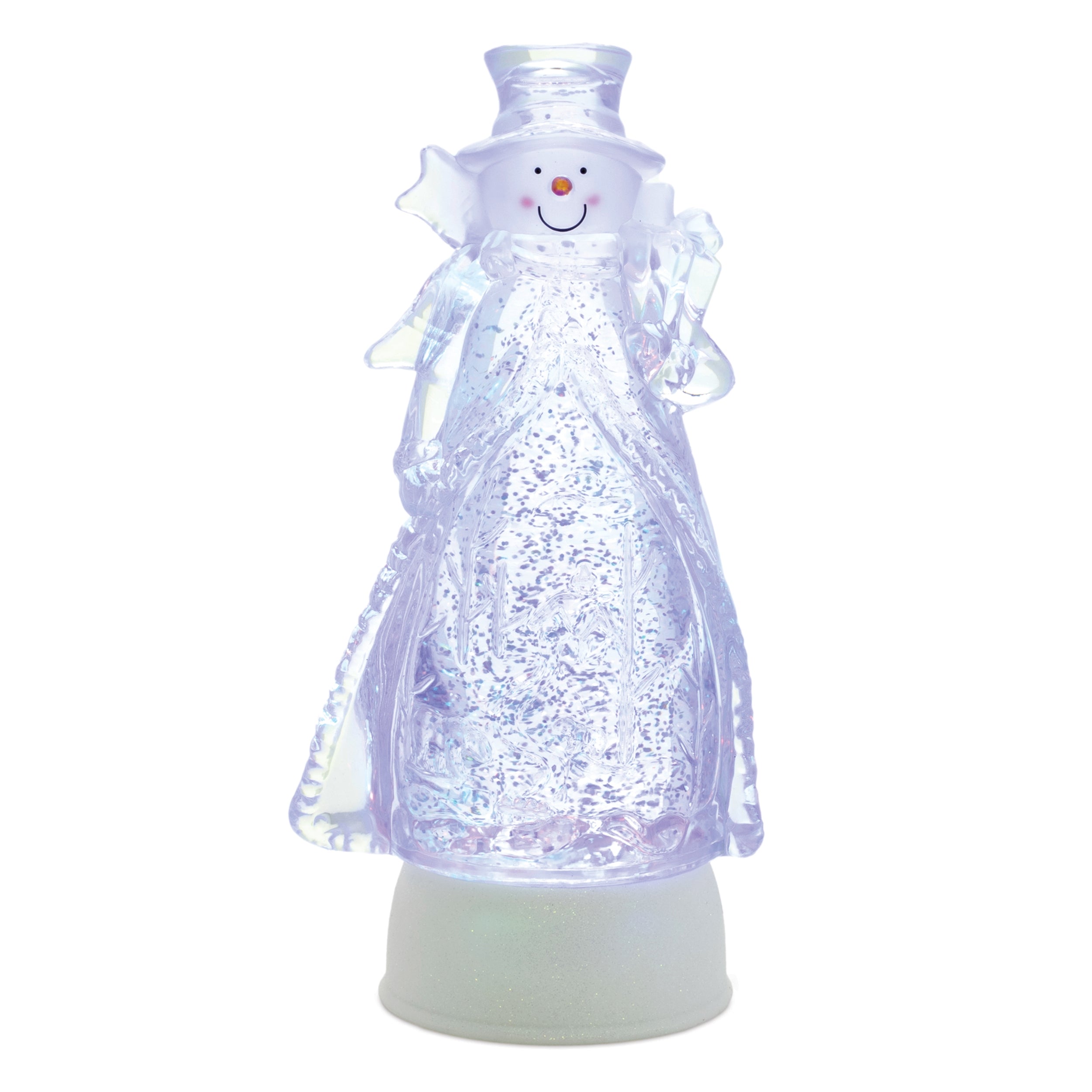LED Snowman Snow Globe 10”H  3 AA Batteries Not Included/USB Cord Included 6 Hr Timer