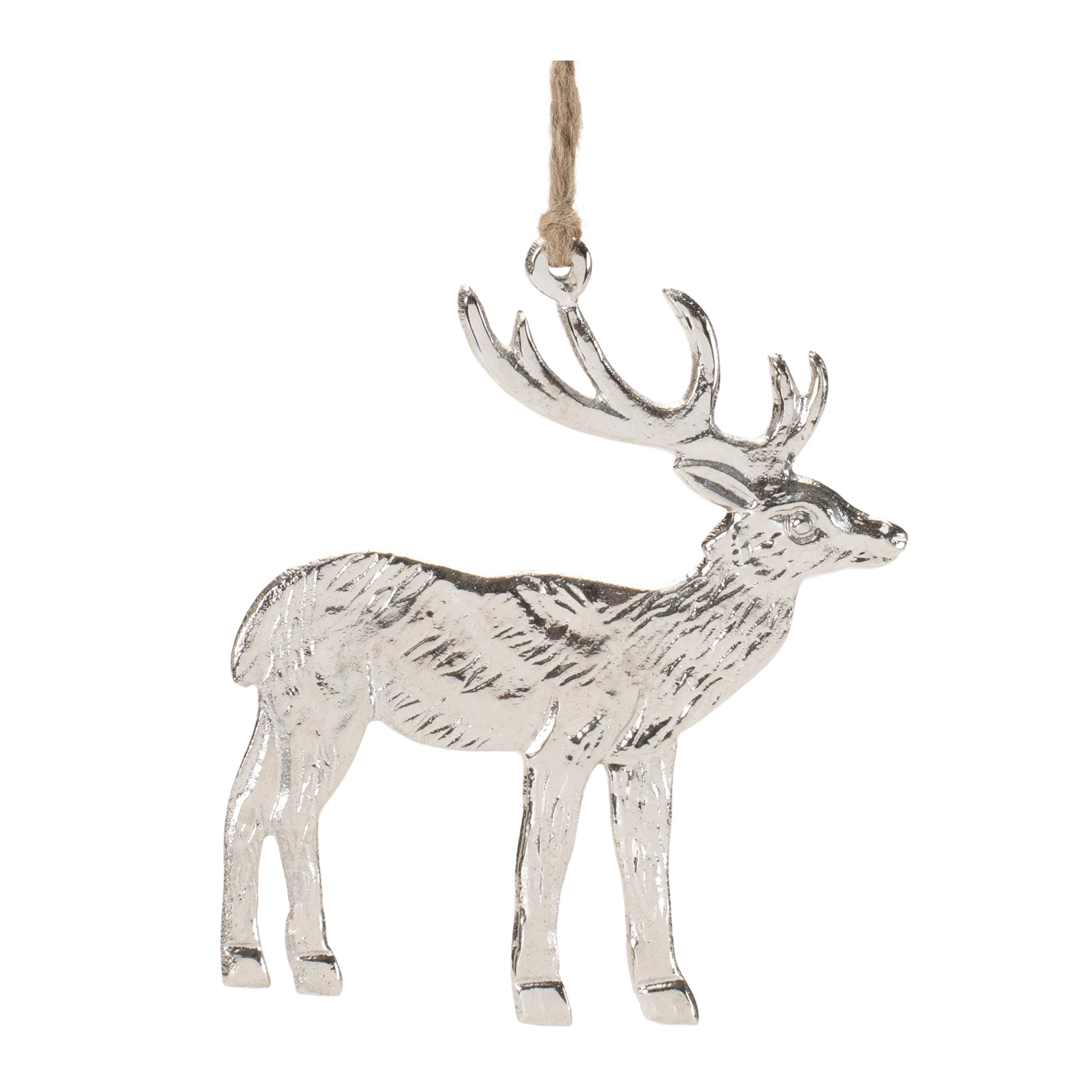 Deer Ornament 4”H Aluminum
