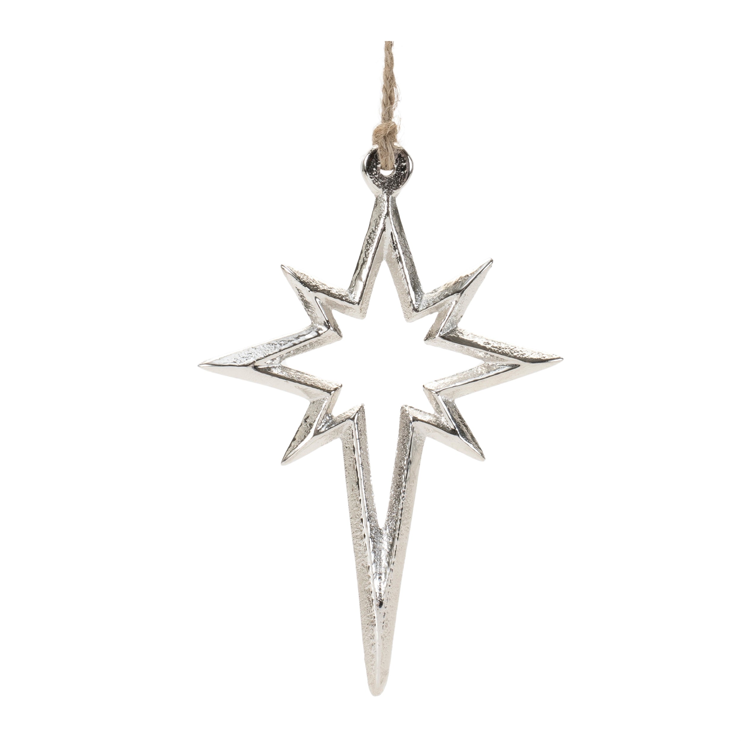 Star Ornament 5.5”H Aluminum