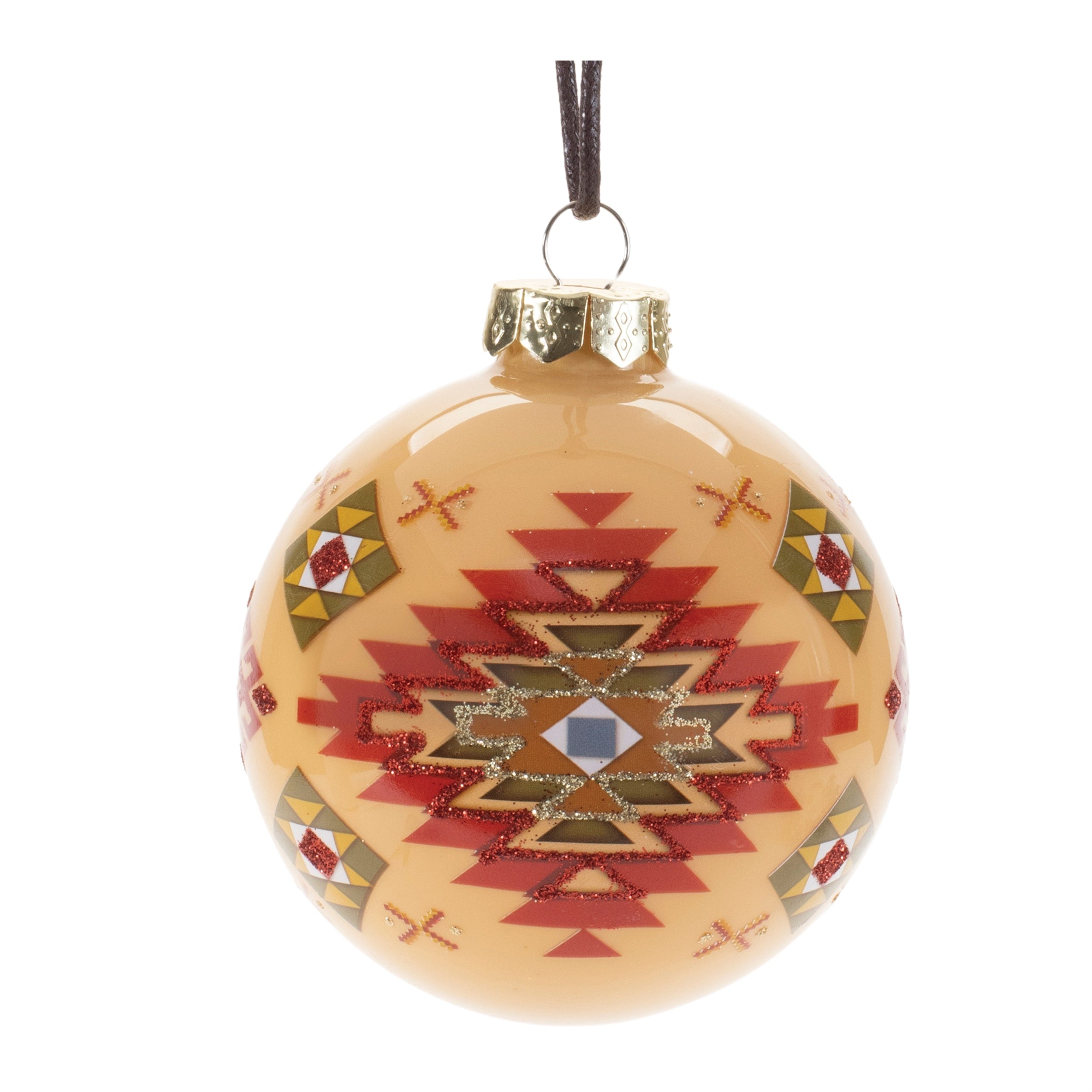 Ball Ornament (Set of 6) 4"D Glass