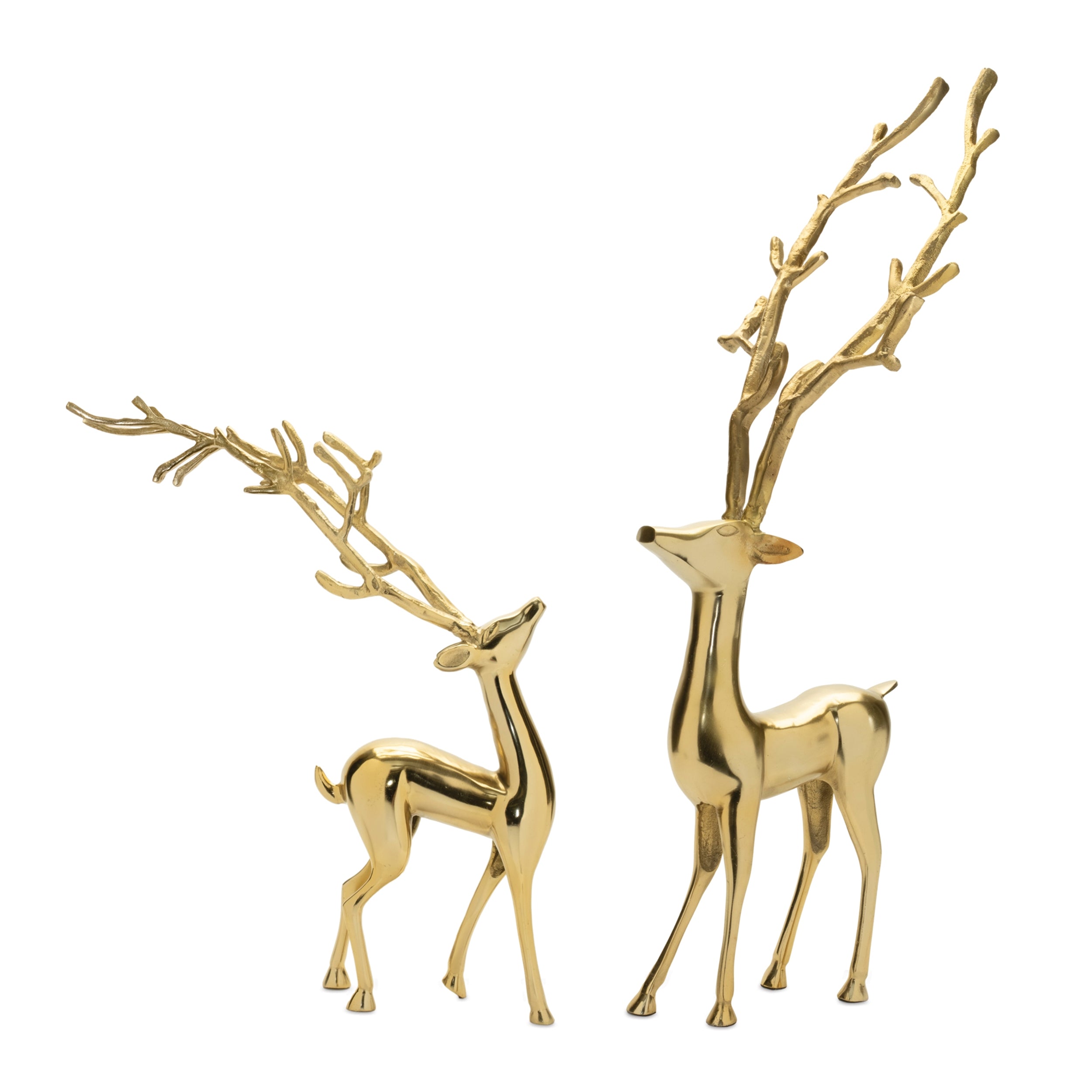 Deer (2 Asst) 23"H, 32.5"H Aluminum