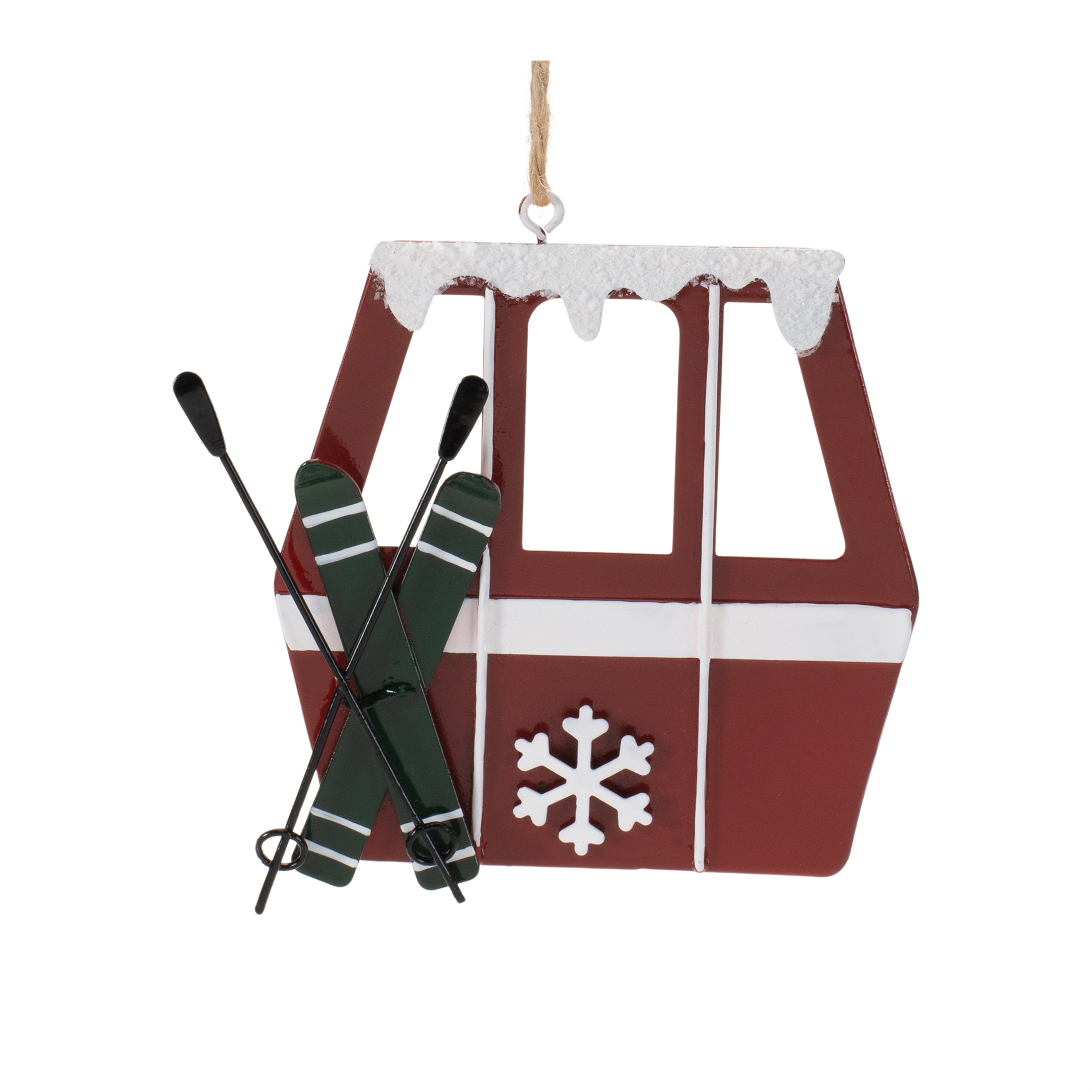 Gondola Ornament (Set of 12) 3.75"H Tin