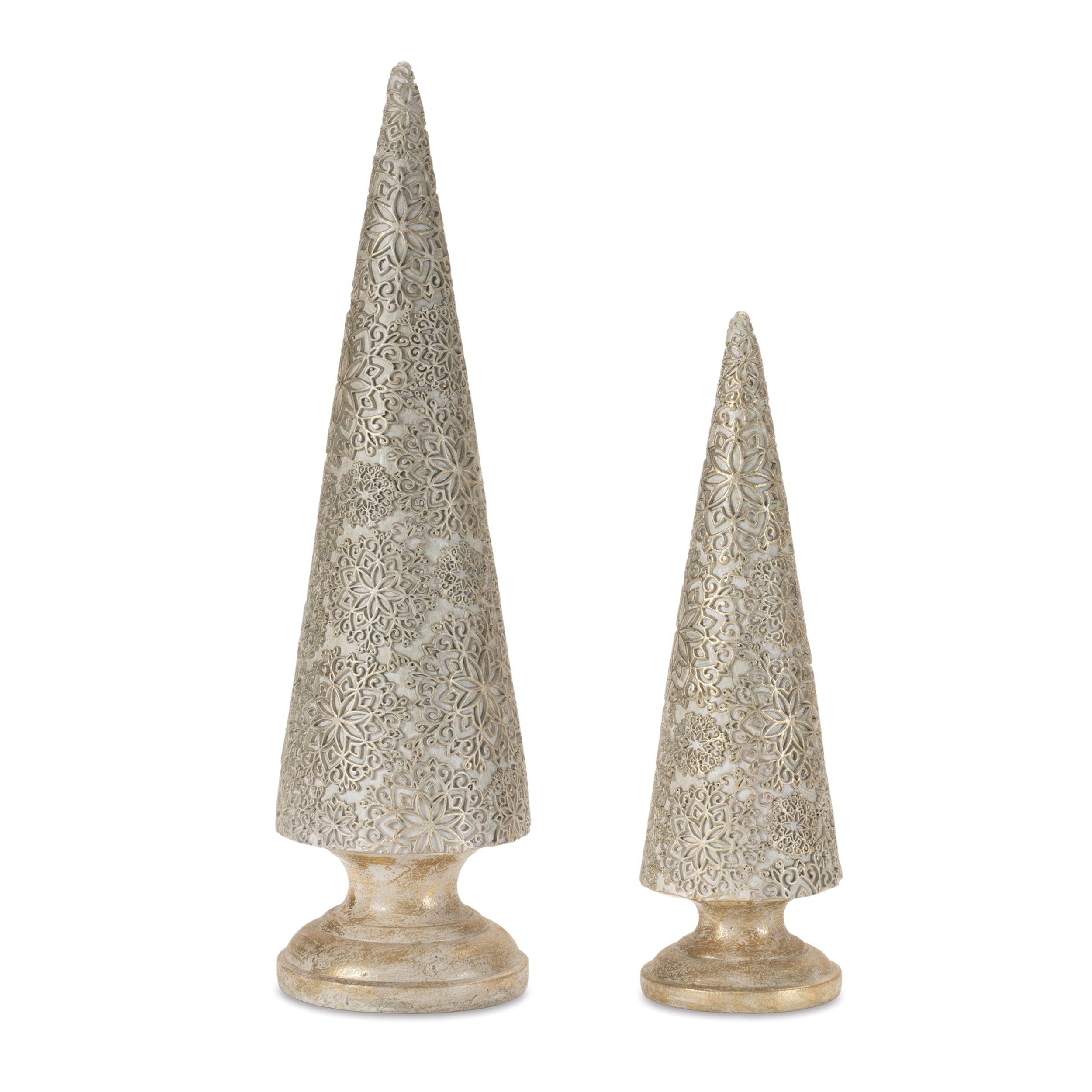 Tree (Set of 2) 12"H, 16.5"H Resin