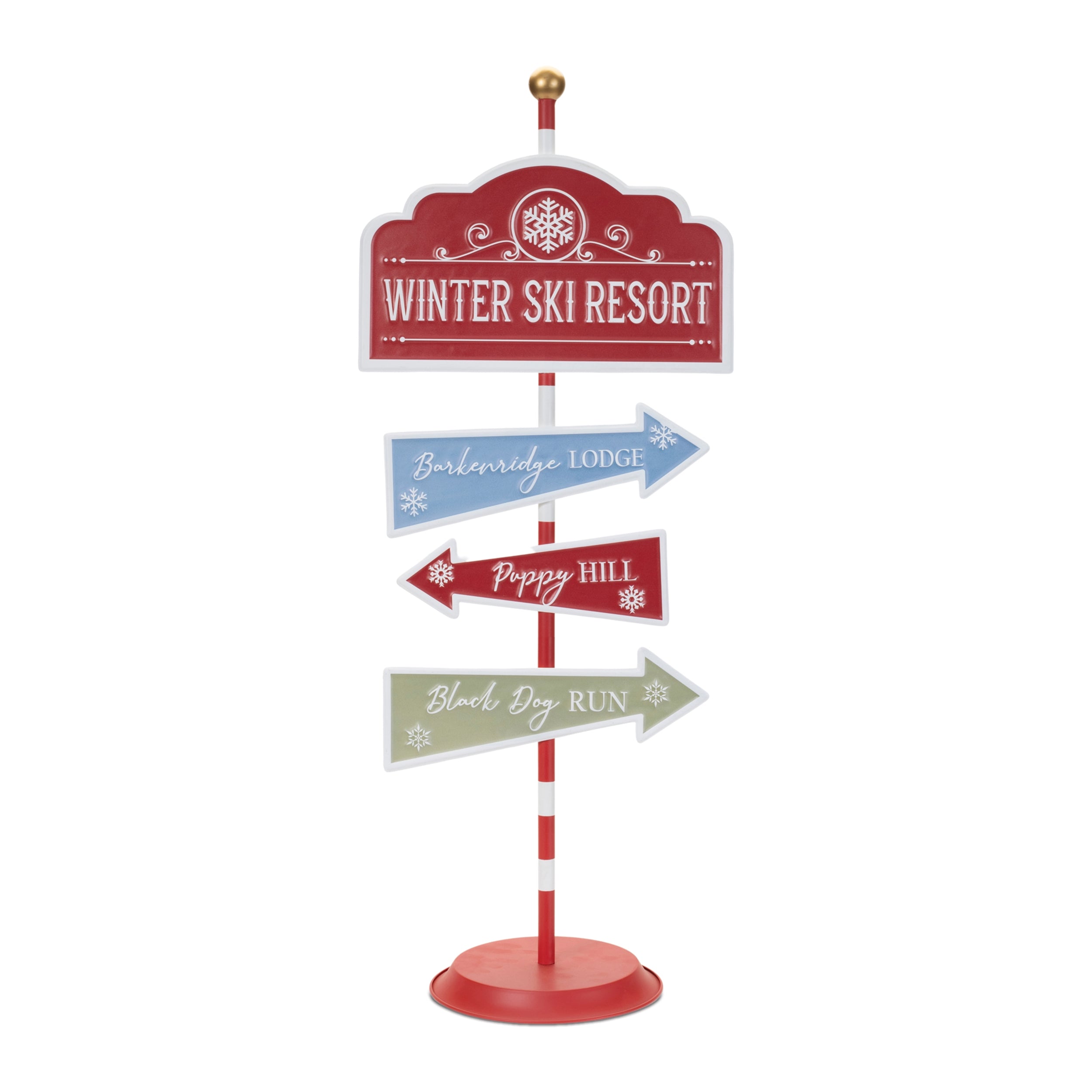 Ski Resort Sign 33.5"H Iron