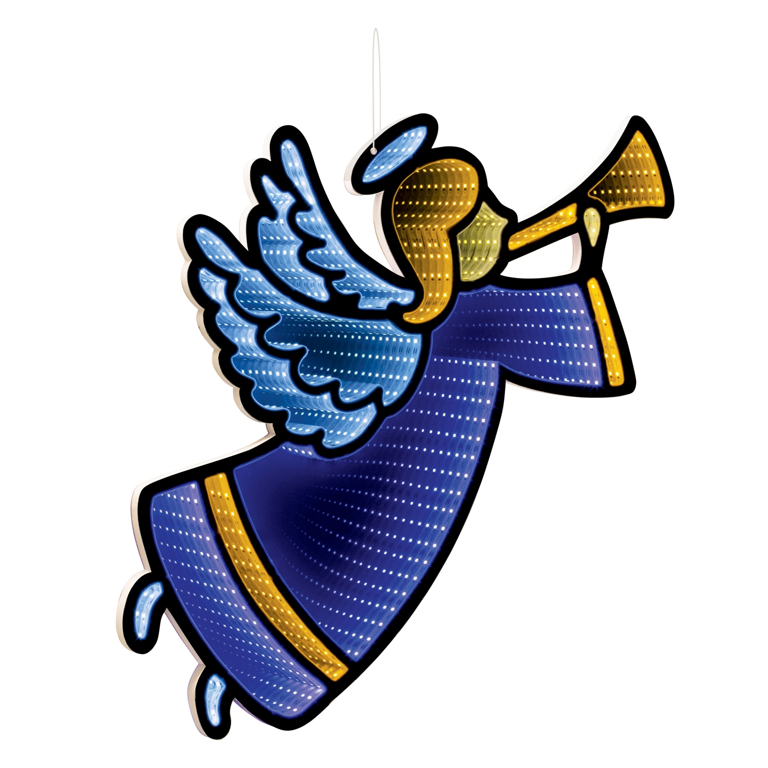 Angel Infinity Light 25.5”H Acrylic UL Plug