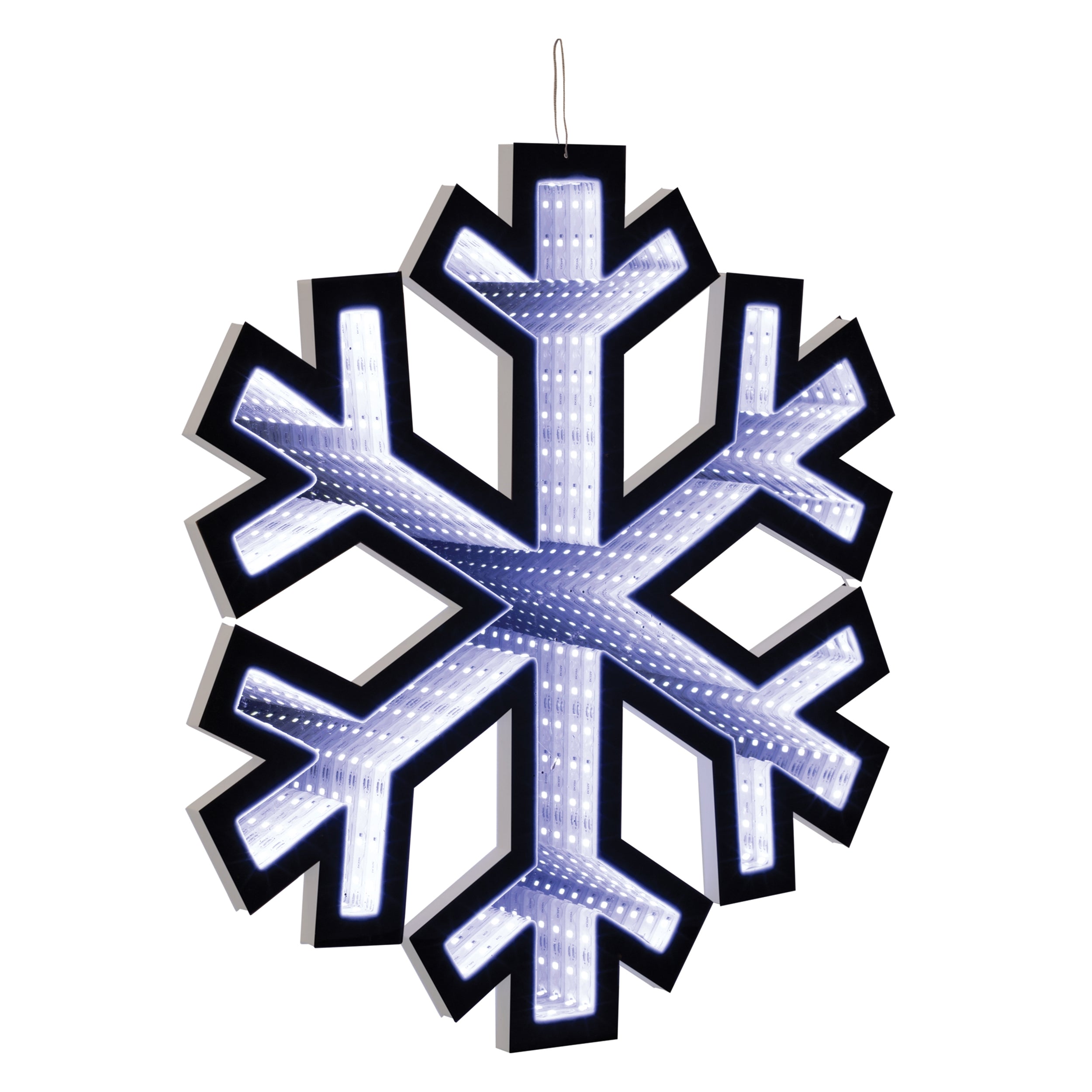 Snowflake Infinity Light 15.75”H Acrylic UL Plug