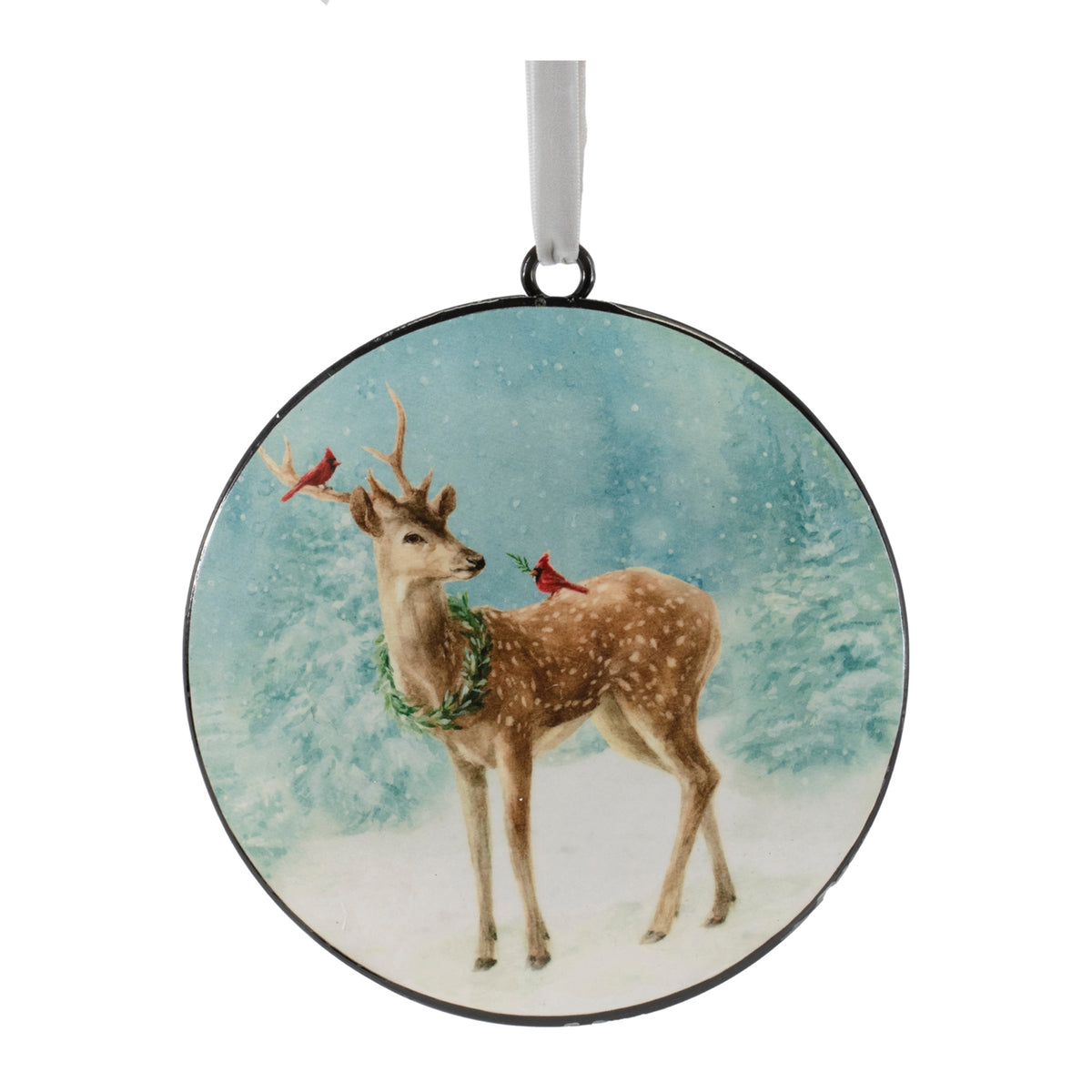Deer Disc Ornament (Set of 12)