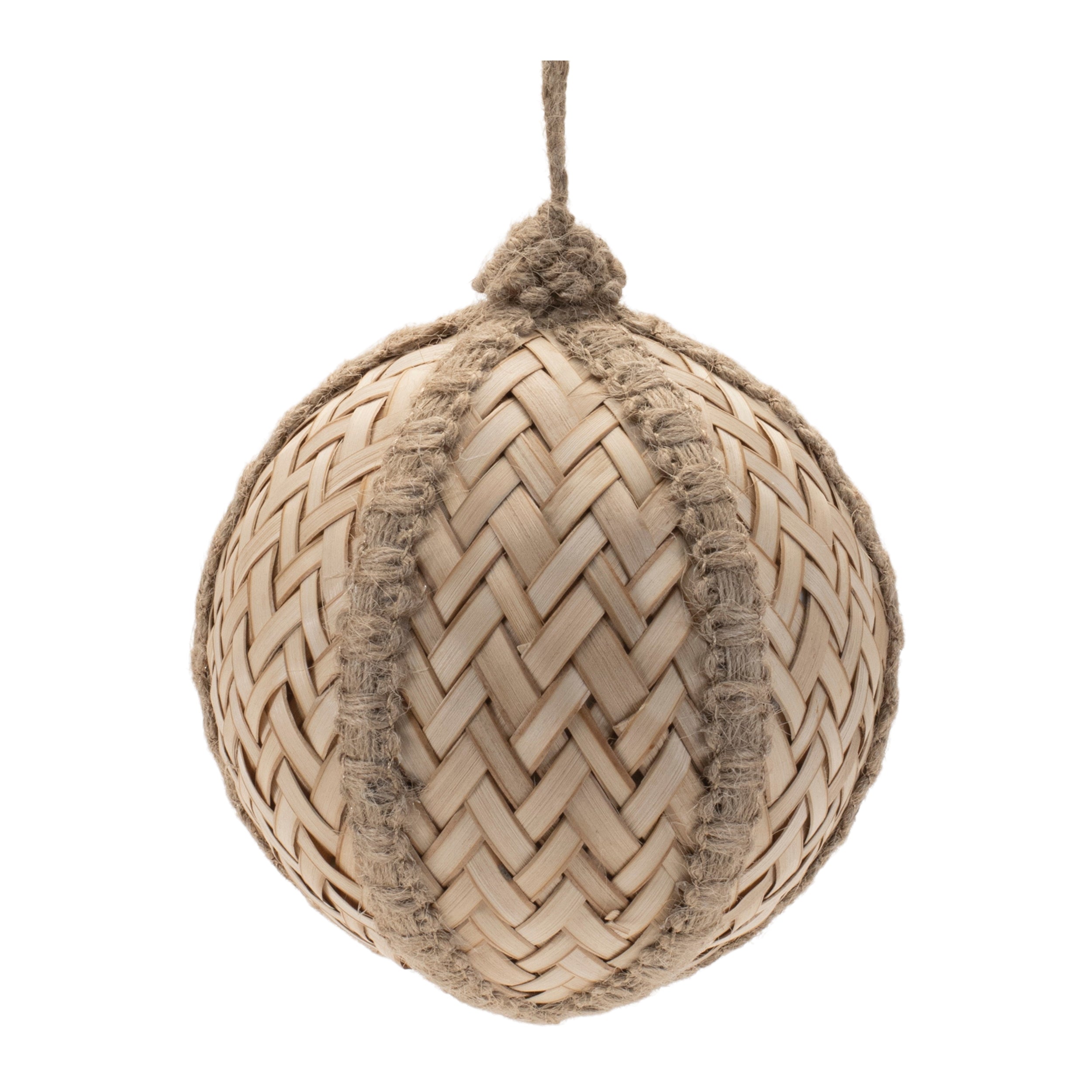 Ball Ornament 5”D /Bamboo