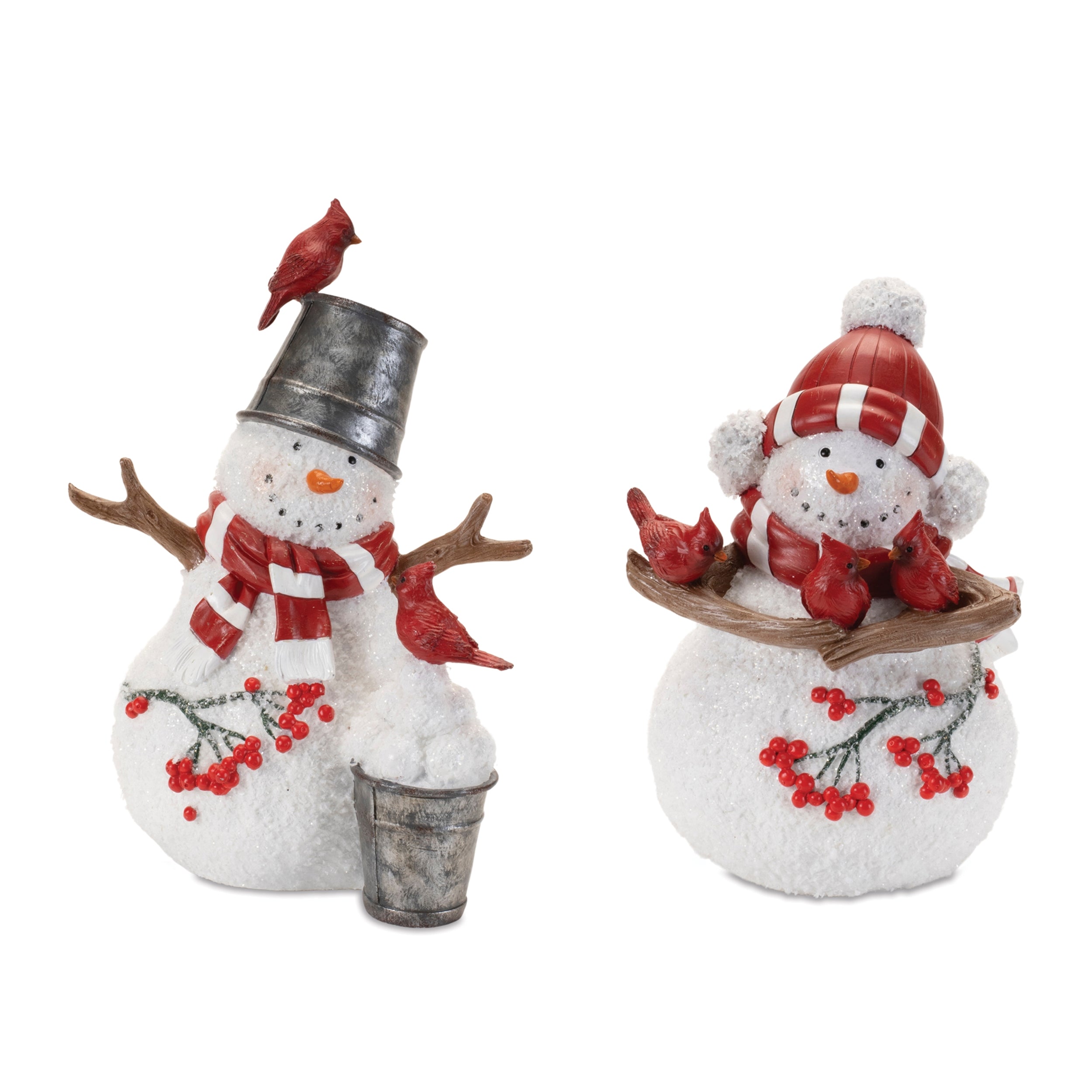 Snowman (2 Asst) 8.25"H, 8.75"H, 9.75"H Resin