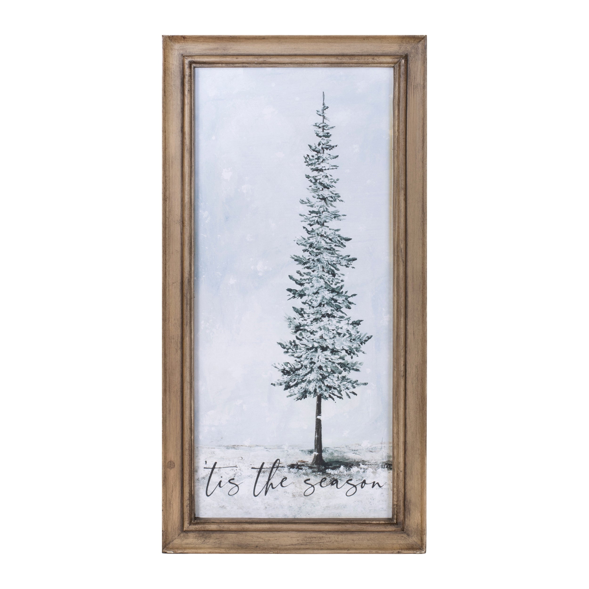 Tis the Season Frame 9"L x 18"H Wood/Wood