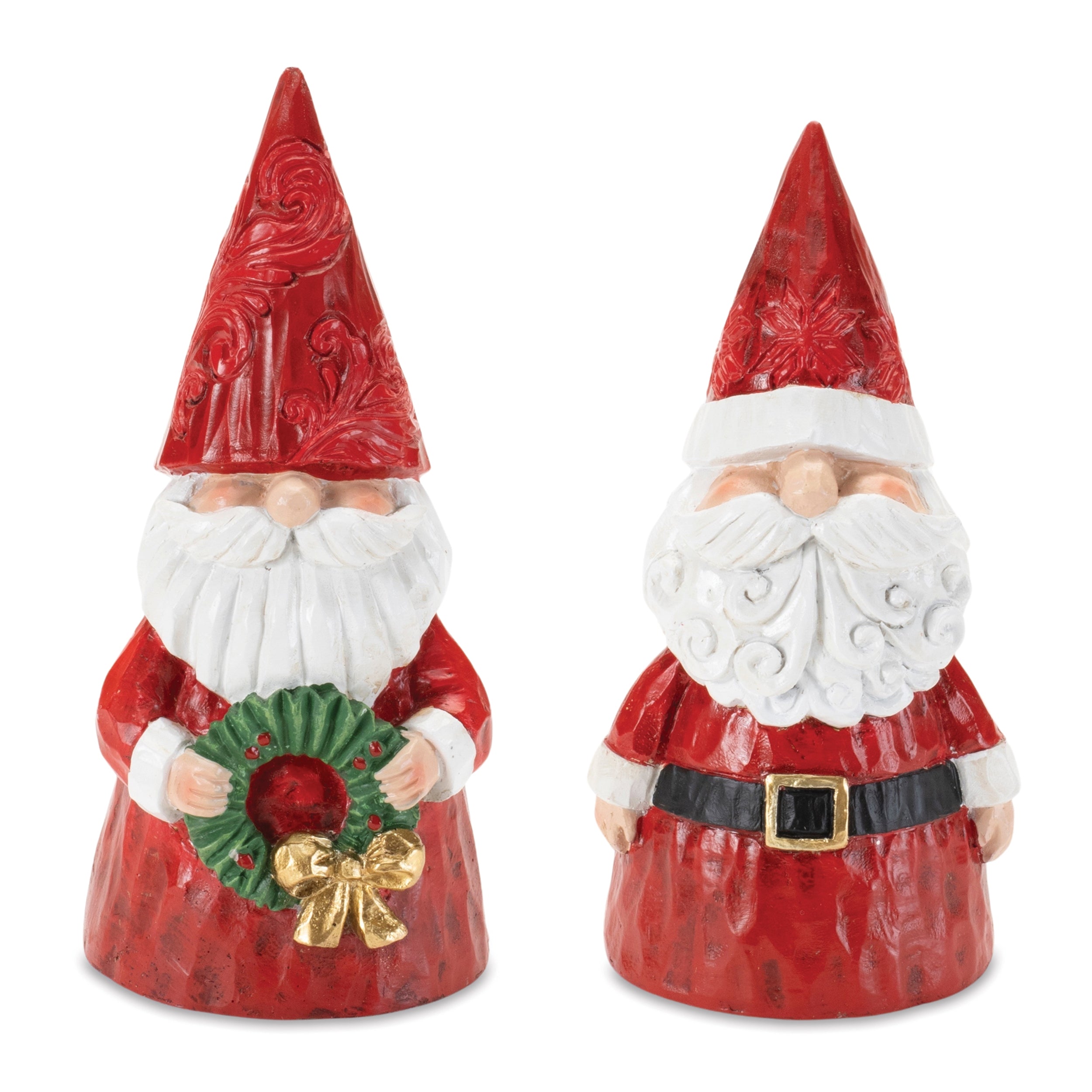 Santa (2 Asst) 5.25"H, 5.75"H Resin