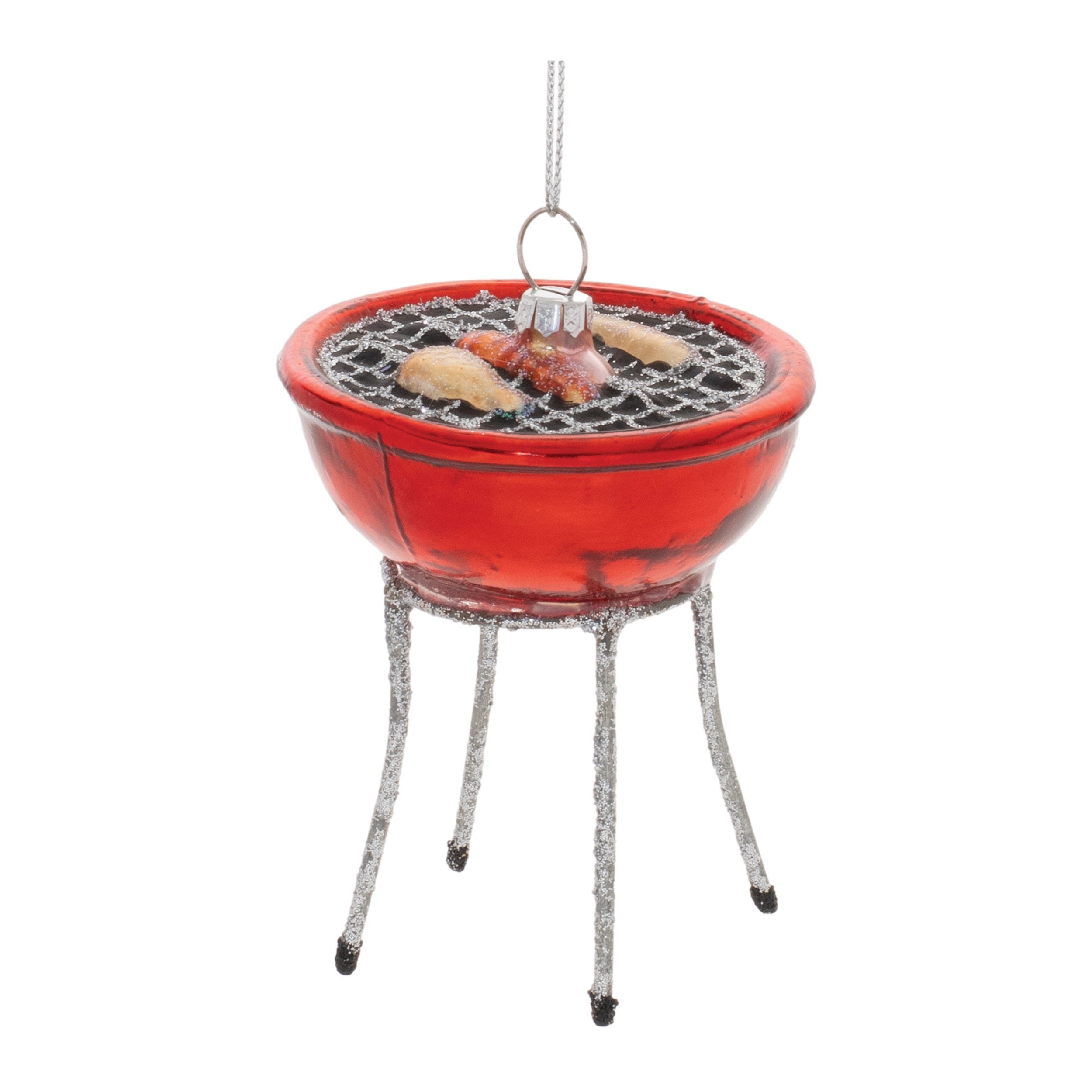 Grill Ornament 2.5”H Glass