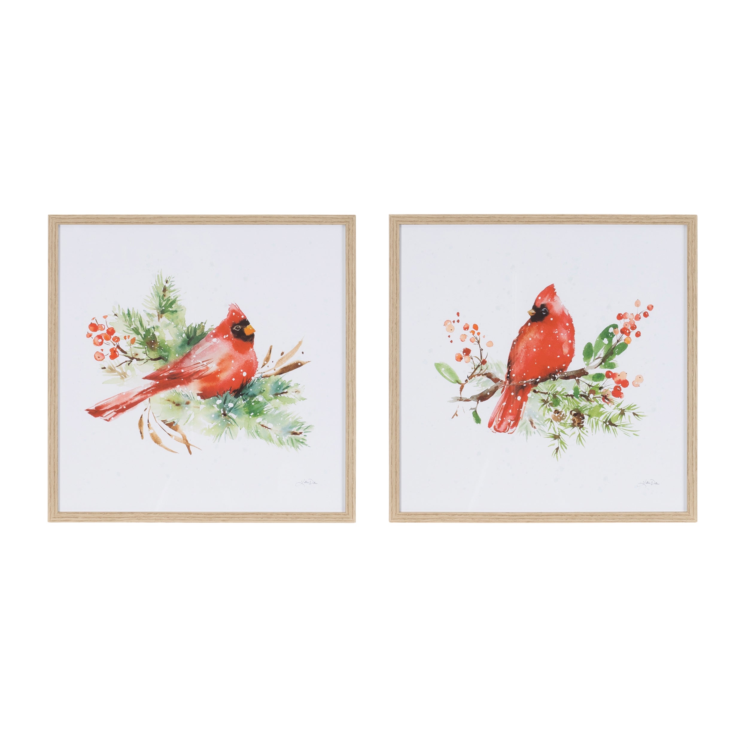 Cardinal Frame (2 Asst) 14”SQ /Paper/Glass