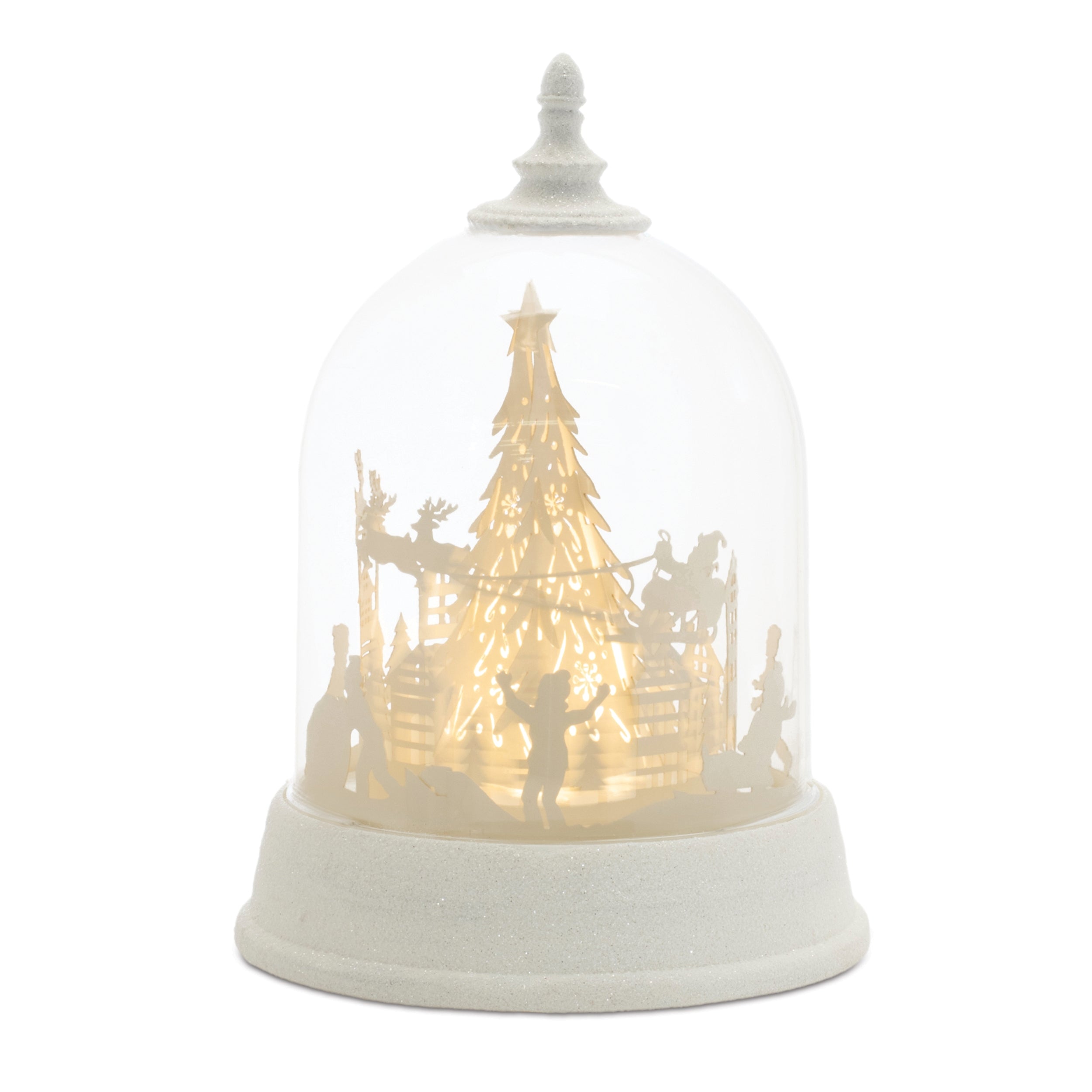 LED Rotating Globe w/Santa and Sleigh 8.5”H  3 AA Batteries Not Included/USB Cord Included 6