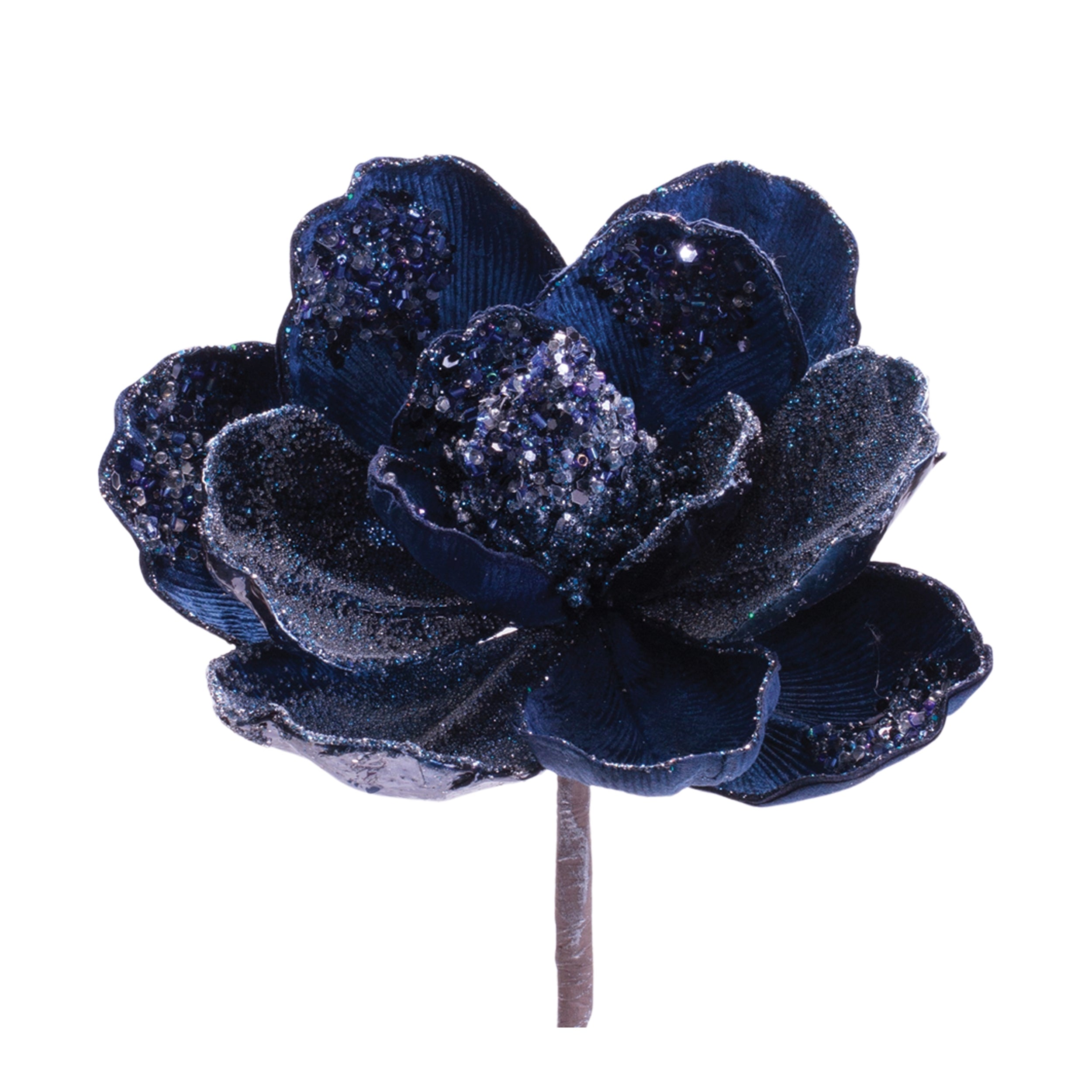Magnolia Stem 28”H Velvet Fabric