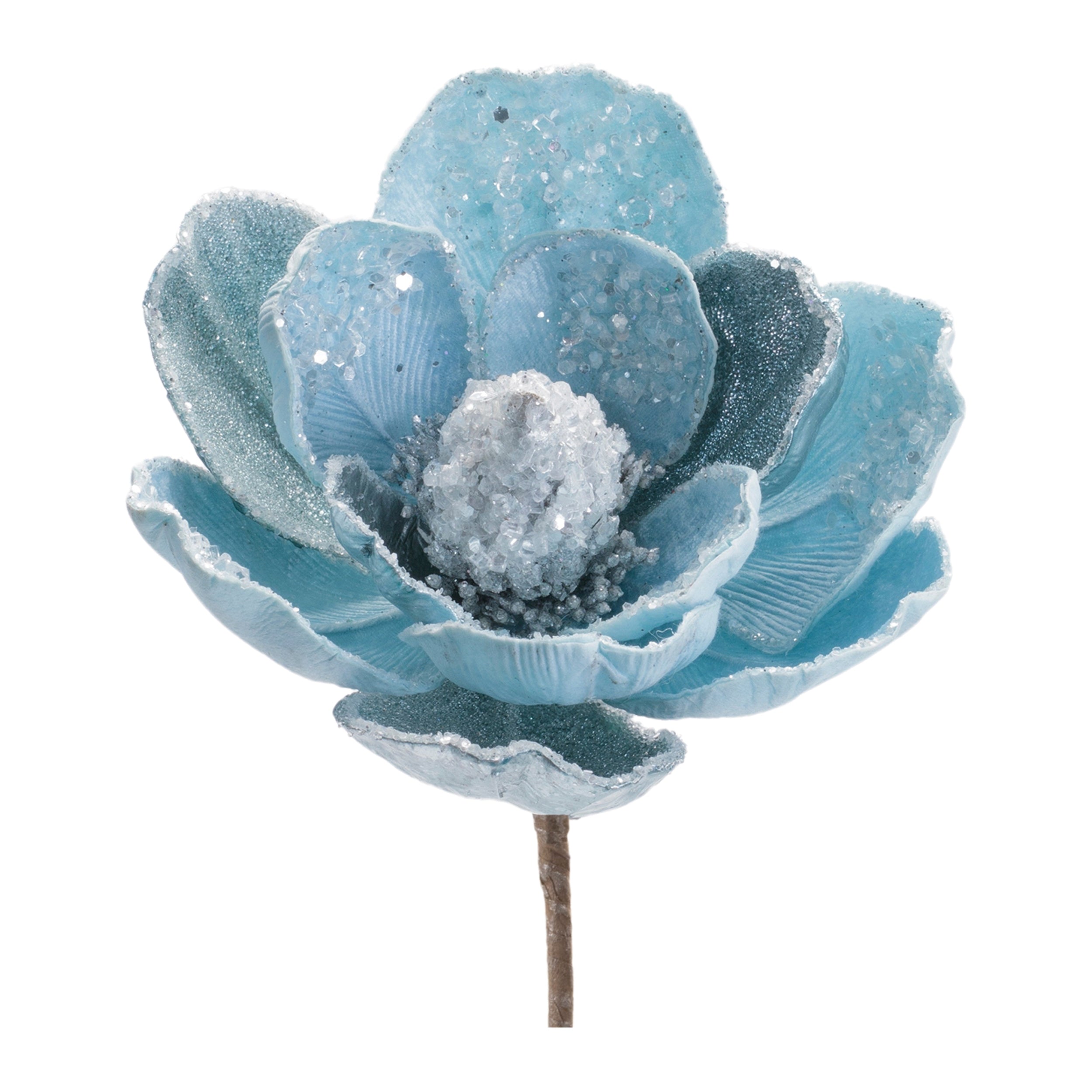Magnolia Stem 28”H Velvet Fabric