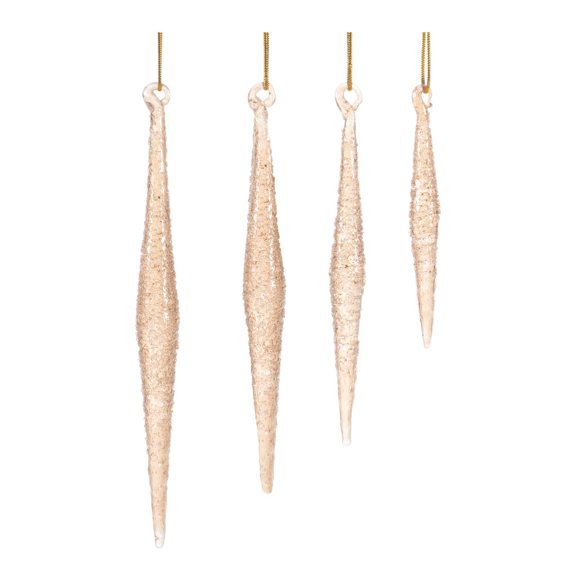 Glitter Drop Ornaments (S/2)