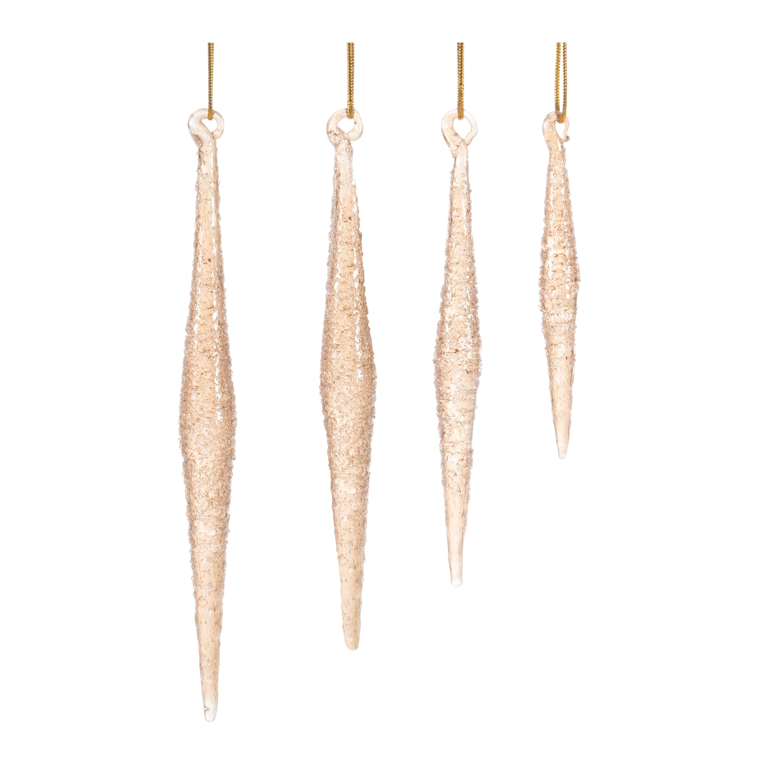 Drop Ornament (Set of 4) 3"H, 4.25"H, 5"H, 6.25"H Glass