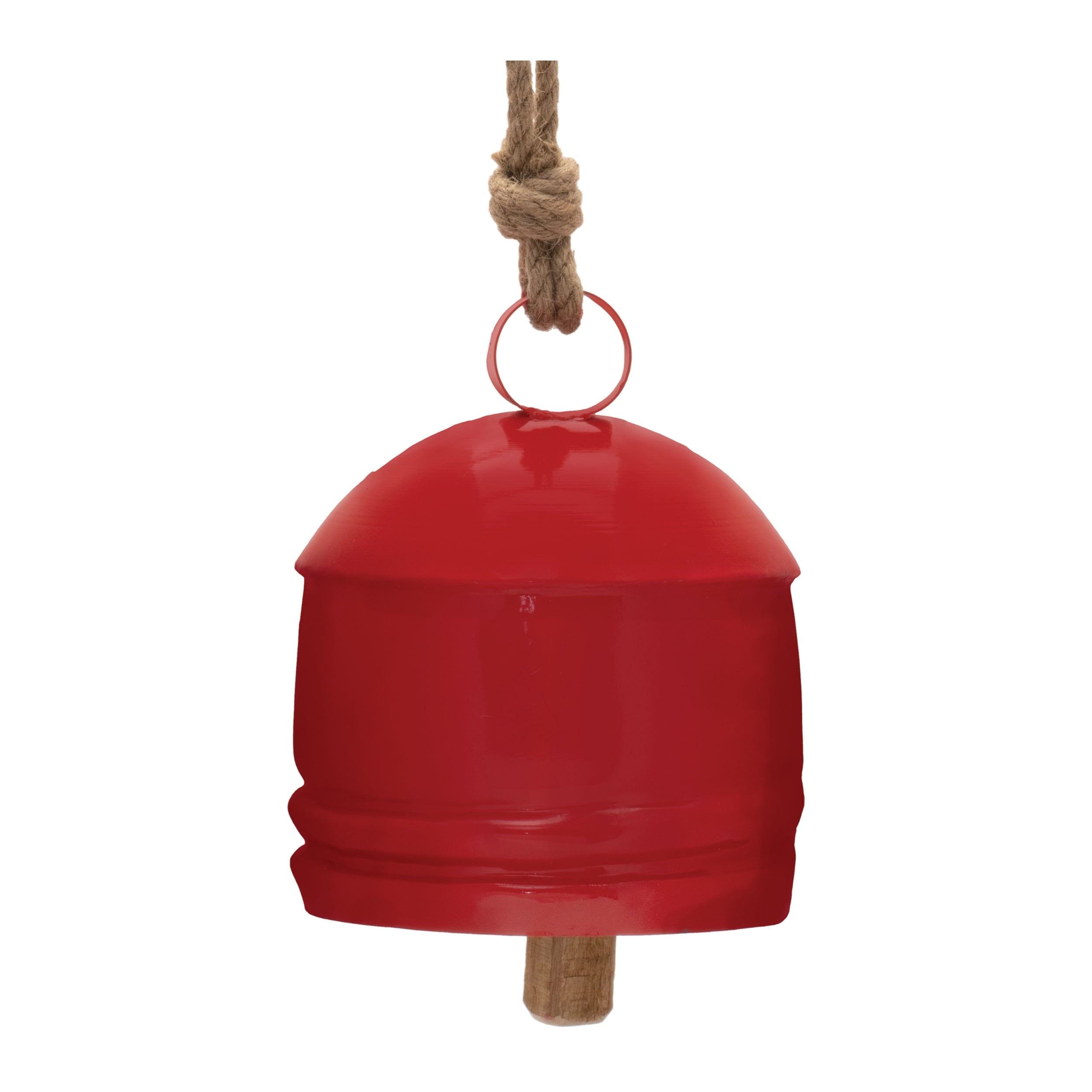 Bell Ornament (Set of 2) 7"H Iron/Jute