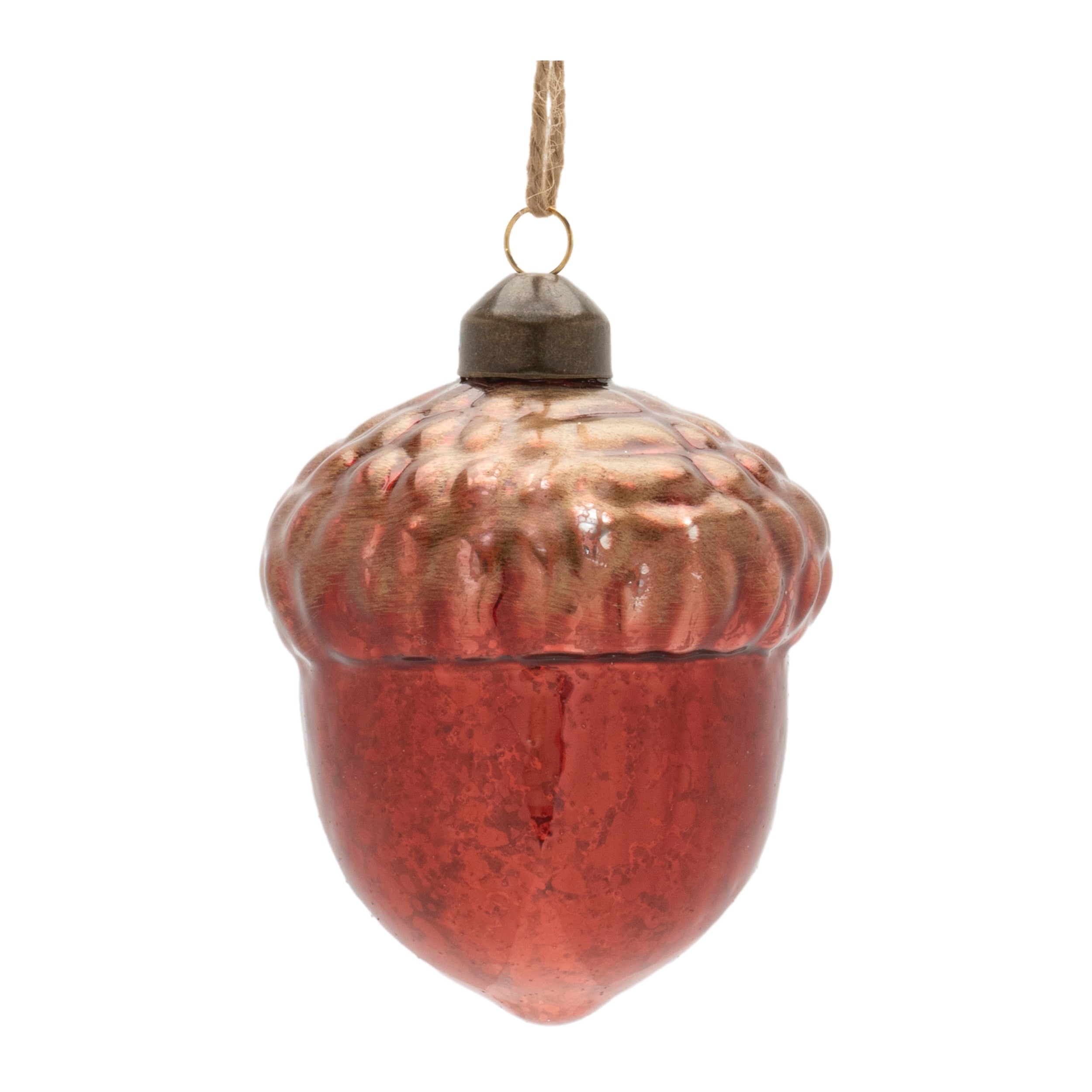 Acorn Ornament 4”H Glass