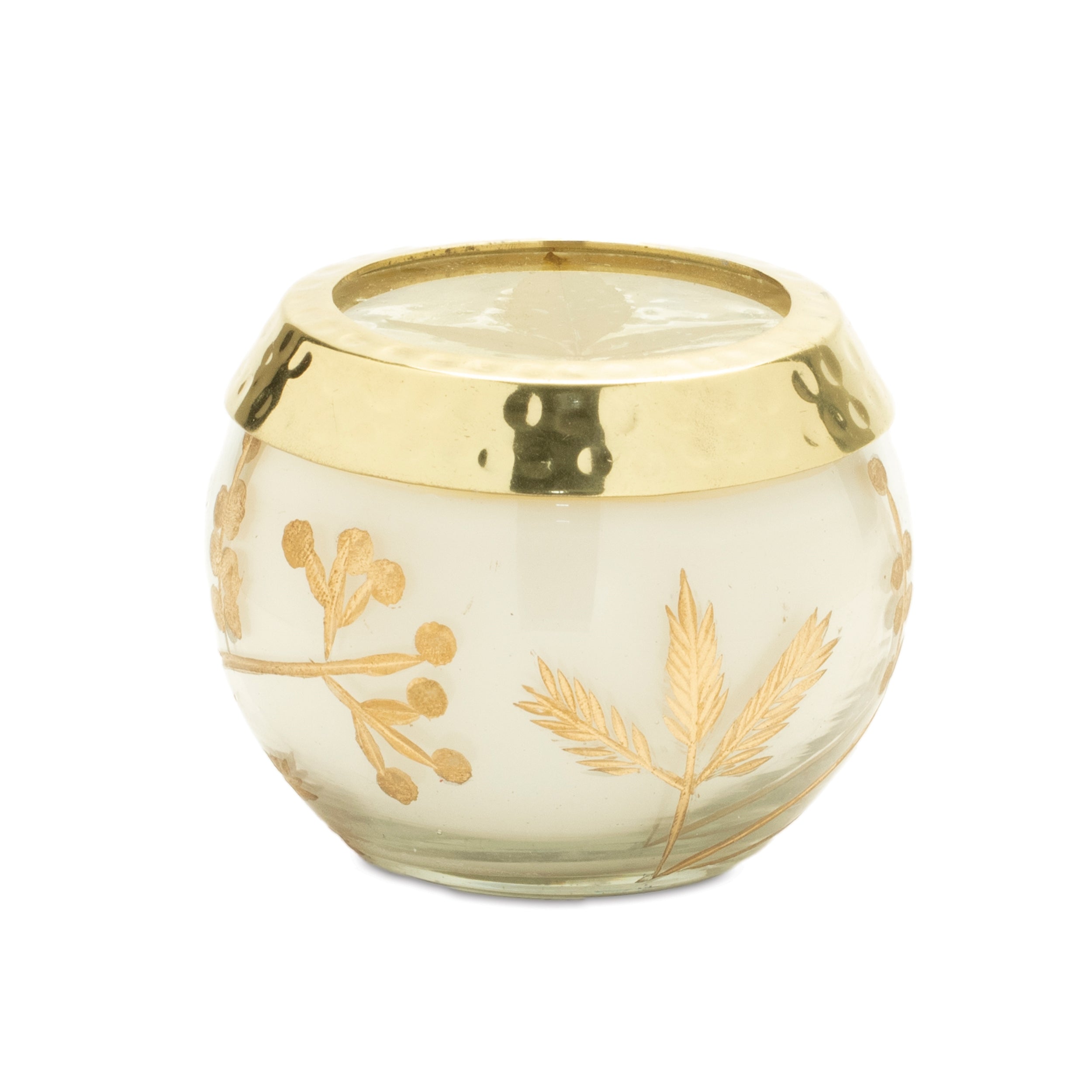 Candle in Glass 3.25"D x 2.5"H Glass/Paraffin/Soy