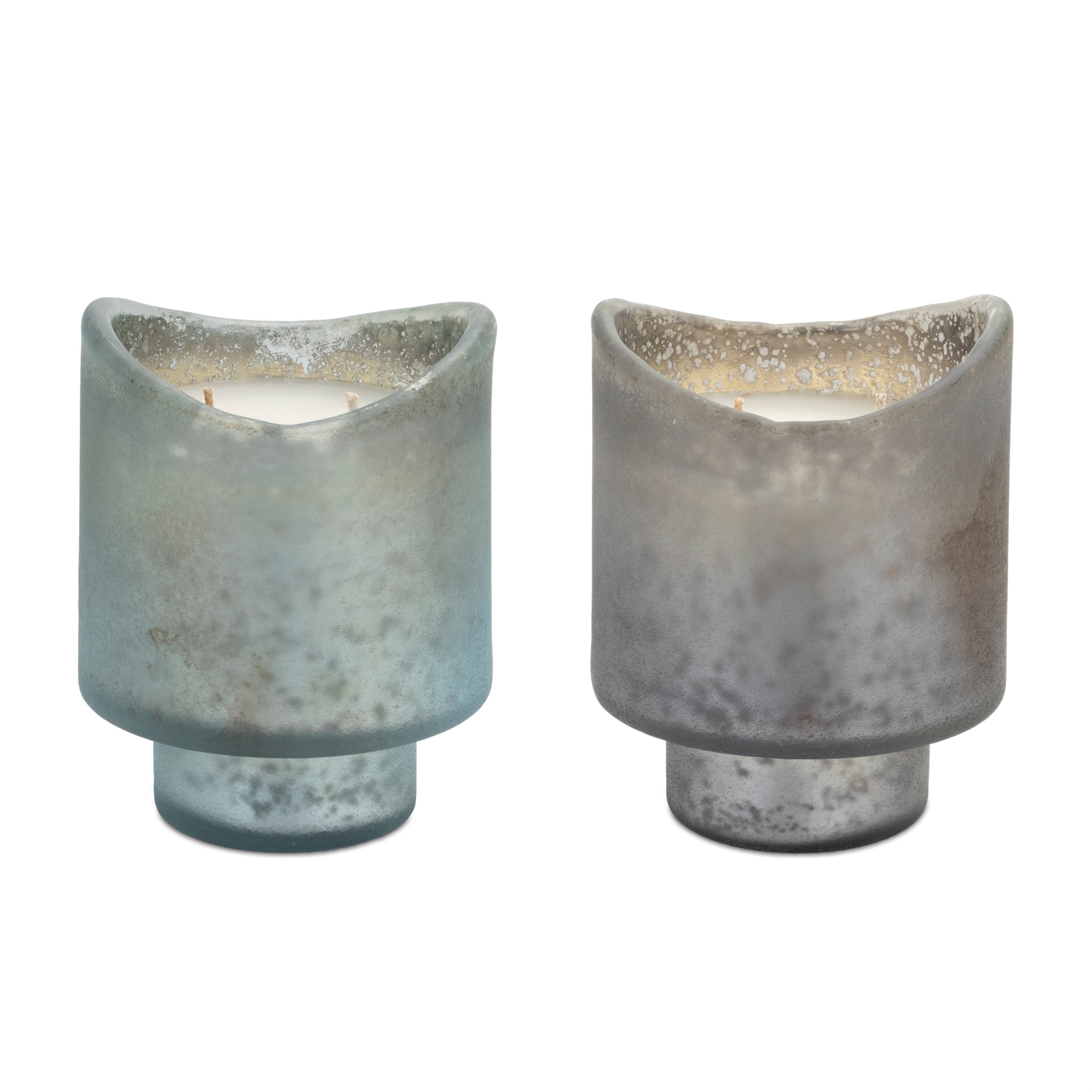 Candle in Glass (2 Asst) 4"D x 5"H Glass/Paraffin/Soy