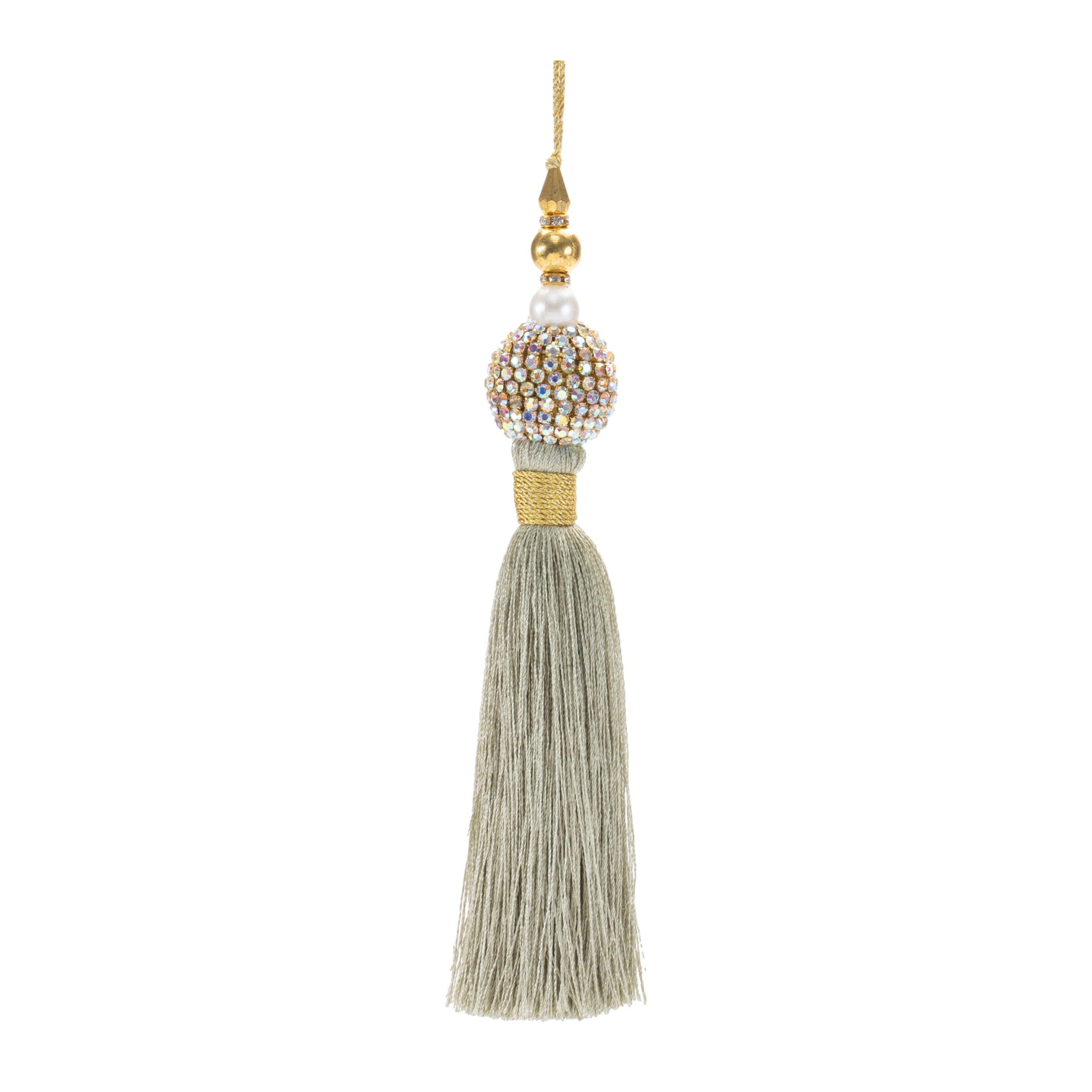 Tassel Ornament 7.5”H Polyester/