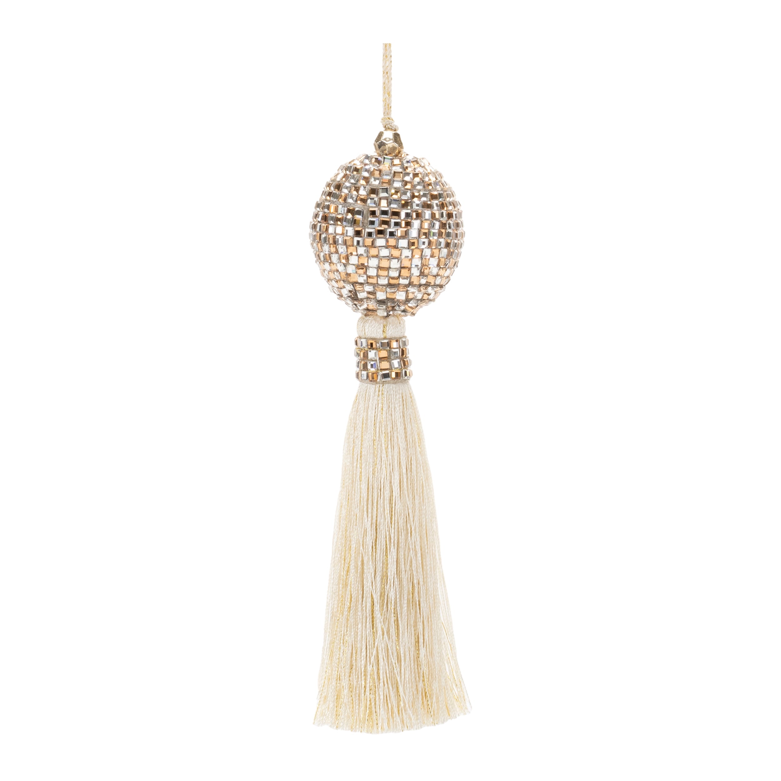 Tassel Ornament 7.5”H Polyester/